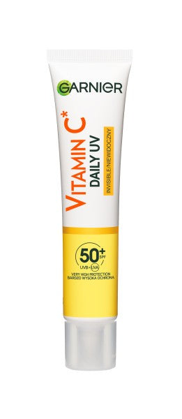 GARNIER Skin Naturals Illuminating Fluid Vitamin C Daily UV SPF50+ - Invisible 40ml | Vaistine1.lt | WestPharmacy.eu