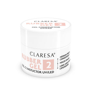 CLARESA Rubber Gel Gel for building and extending nails 02 - 12 g | Vaistine1.lt | WestPharmacy.eu
