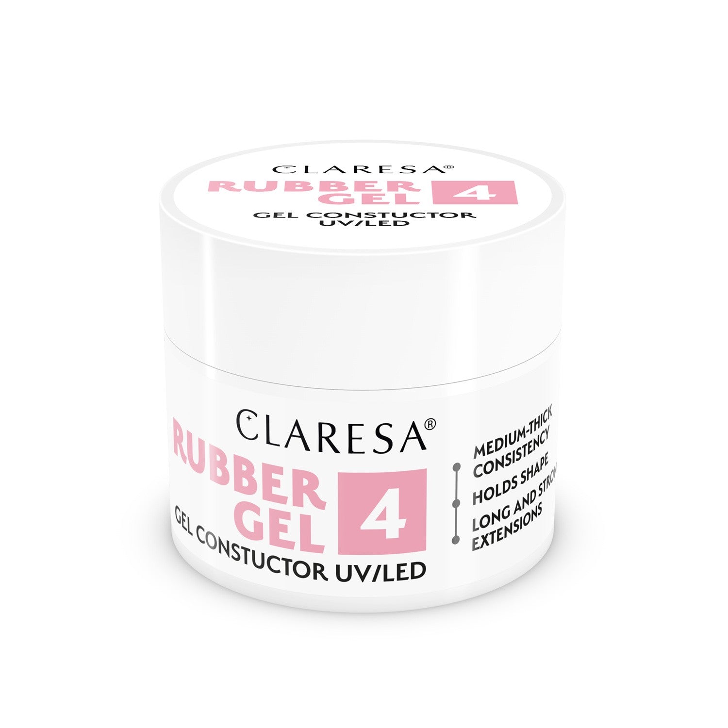 CLARESA Rubber Gel Gel for building and extending nails 04 - 45 g | Vaistine1.lt | WestPharmacy.eu