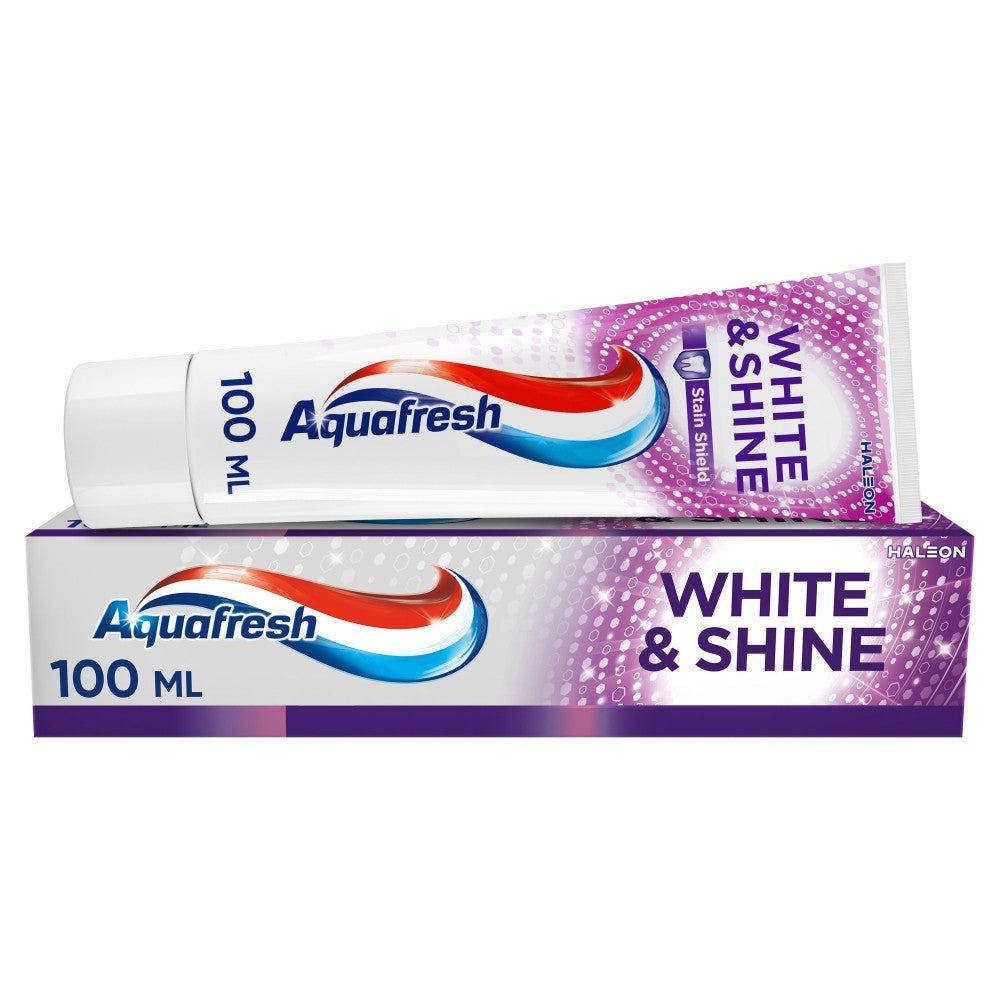 GSK AQUAFRESH Pasta WHITE & SHINE 100 ml | Vaistine1.lt | WestPharmacy.eu