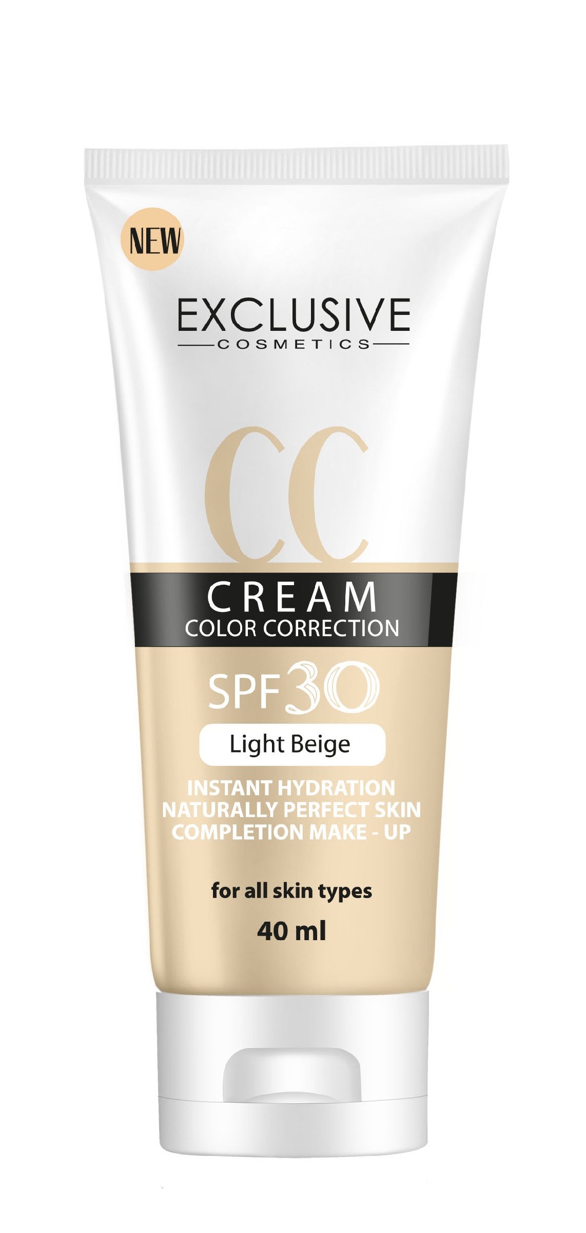 EXCLUSIVE CC Cream Color Correction SPF 30 Light Beige 40 ml | Vaistine1.lt | WestPharmacy.eu