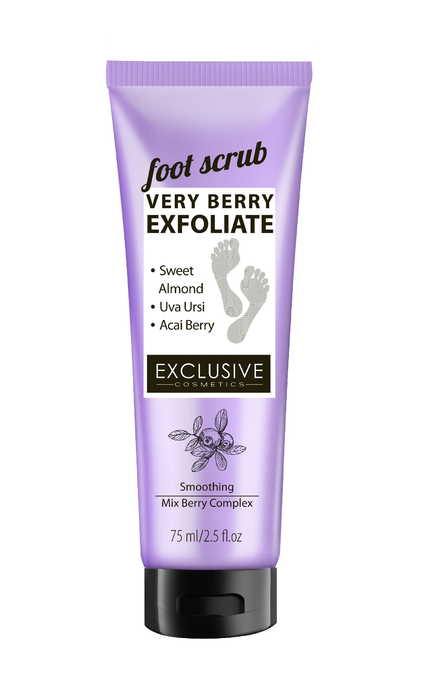 EXCLUSIVE Foot scrub verry berry Berry foot scrub 75 ml | Vaistine1.lt | WestPharmacy.eu