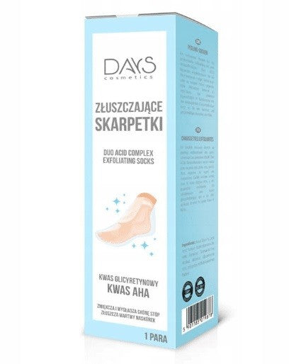 Days Cosmetics exfoliating socks for feet, 1 pair | Vaistine1.lt | WestPharmacy.eu