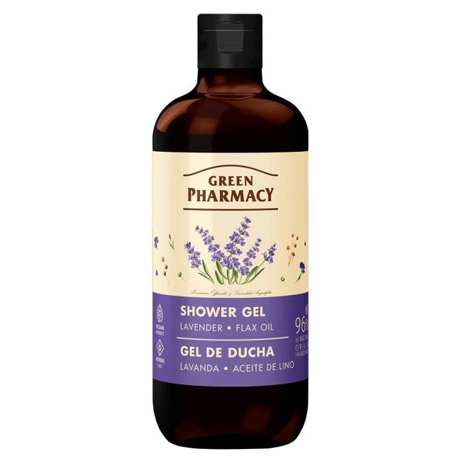 GREEN PHARMACY Multi Shower Gel Lavender and Flaxseed Oil 500 ml | Vaistine1.lt | WestPharmacy.eu
