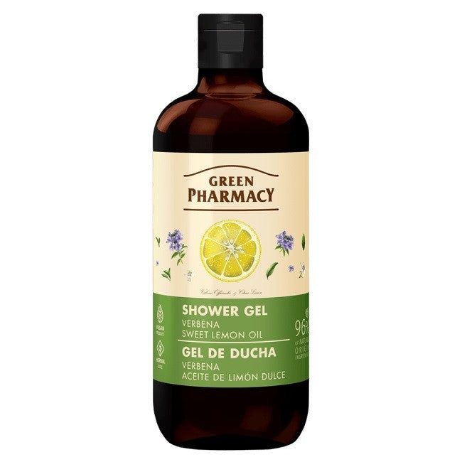 GREEN PHARMACY Multi Shower Gel Verbena and Sweet Lemon Oil 500 ml | Vaistine1.lt | WestPharmacy.eu