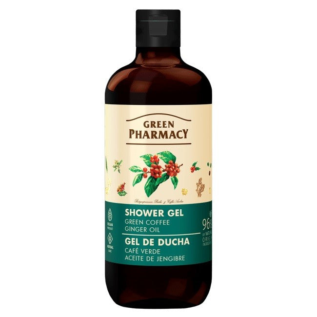 GREEN PHARMACY Multi Shower Gel Green Coffee and Ginger Oil 500 ml | Vaistine1.lt | WestPharmacy.eu