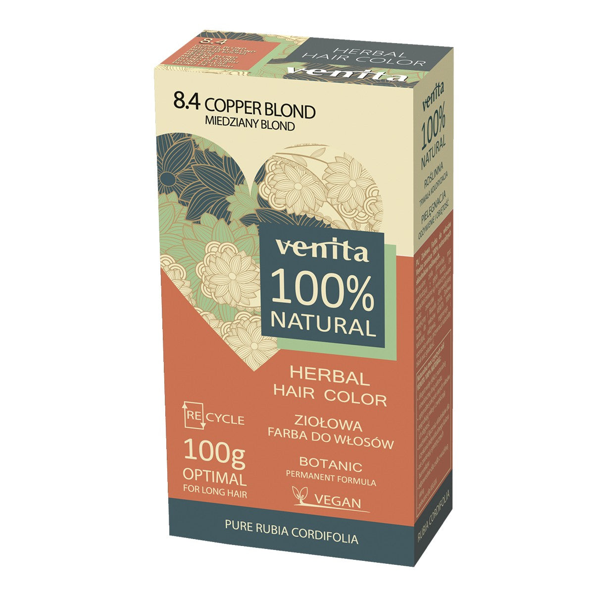 VENITA HERBAL HAIR DYE 8.4 COPPER BLONDE 100g& | Vaistine1.lt | WestPharmacy.eu