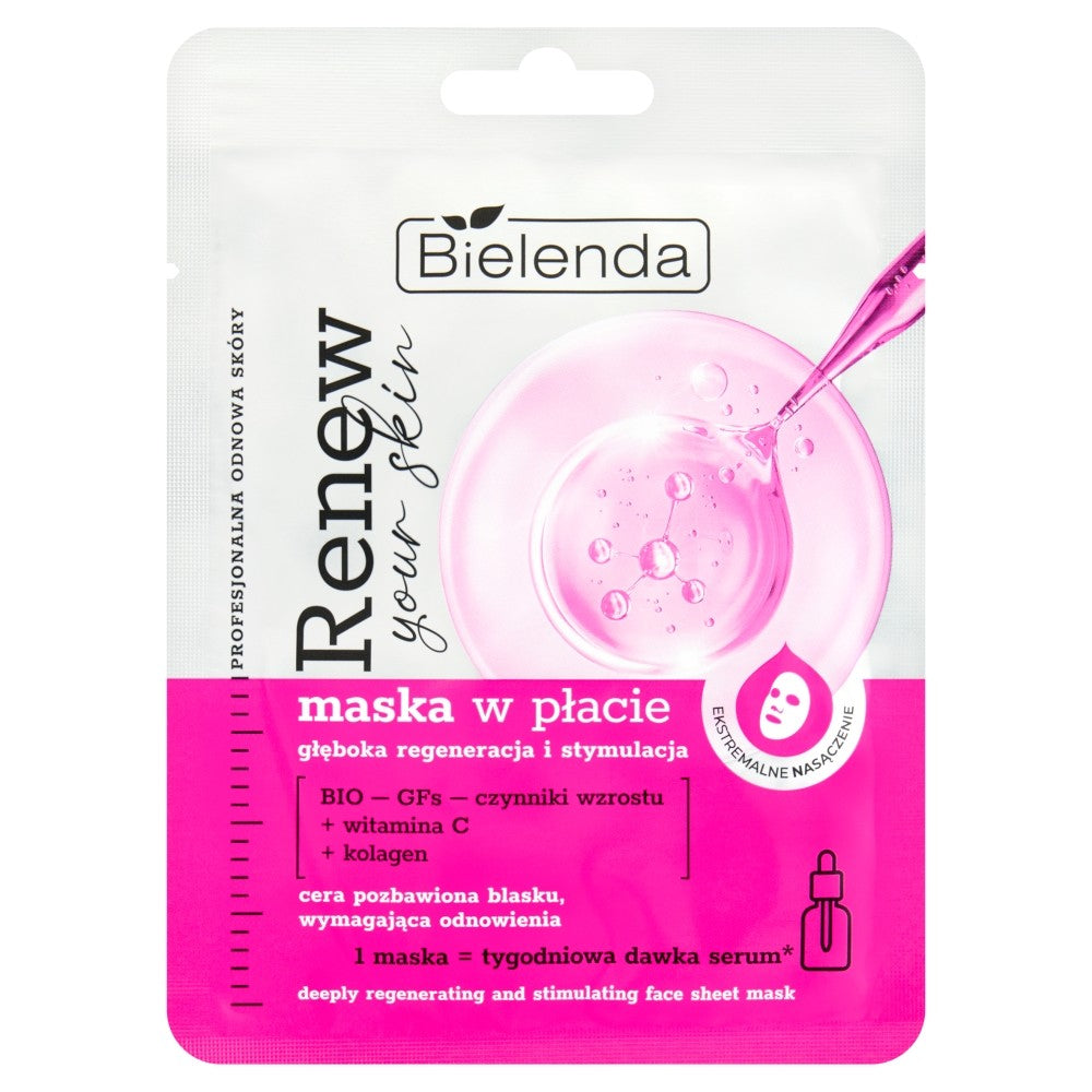 BIELENDA RENEW YOUR SKIN Regeneration and stimulation mask | Vaistine1.lt | WestPharmacy.eu