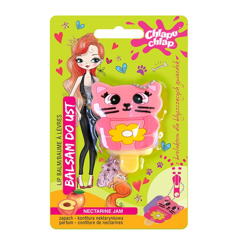CHLAPU CHLAP Lip balm with a keychain - Nectarine jam | Vaistine1.lt | WestPharmacy.eu