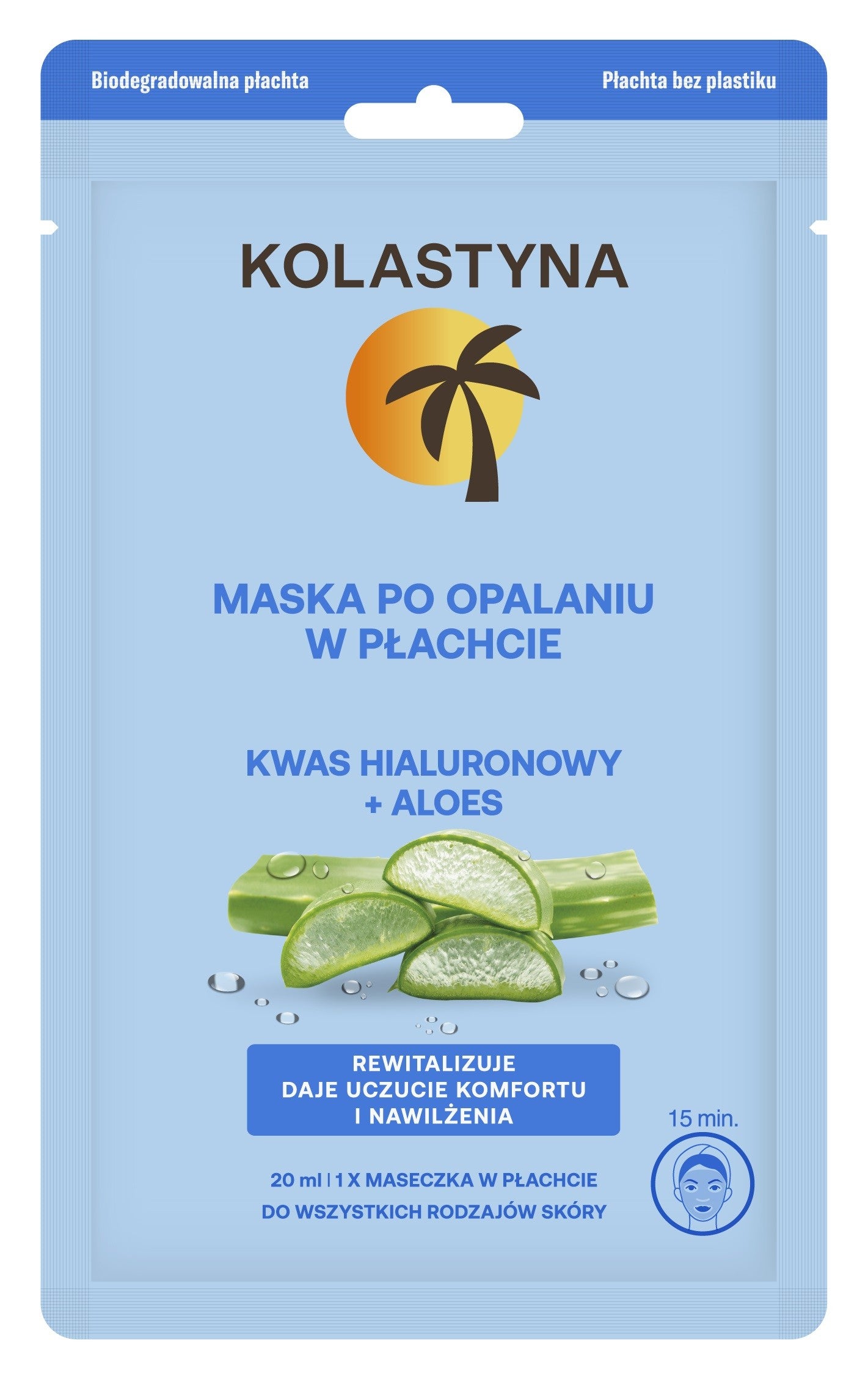 SAR KOL.OP Mask in a sheet for sun protection 20ml new | Vaistine1.lt | WestPharmacy.eu