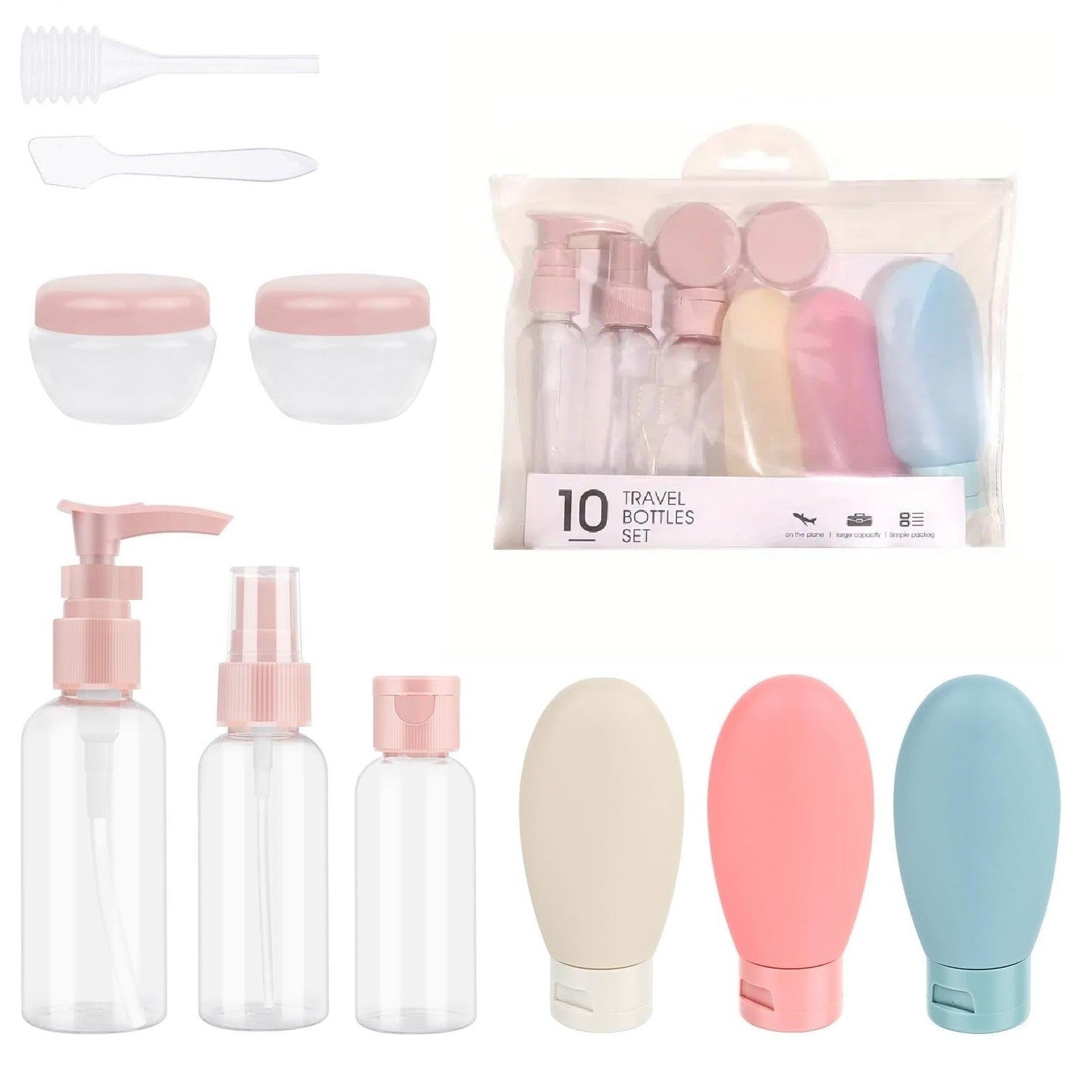 ECARLA Set of Travel Containers (KS64WZ3) 1 pack - 10 pcs | Vaistine1.lt | WestPharmacy.eu