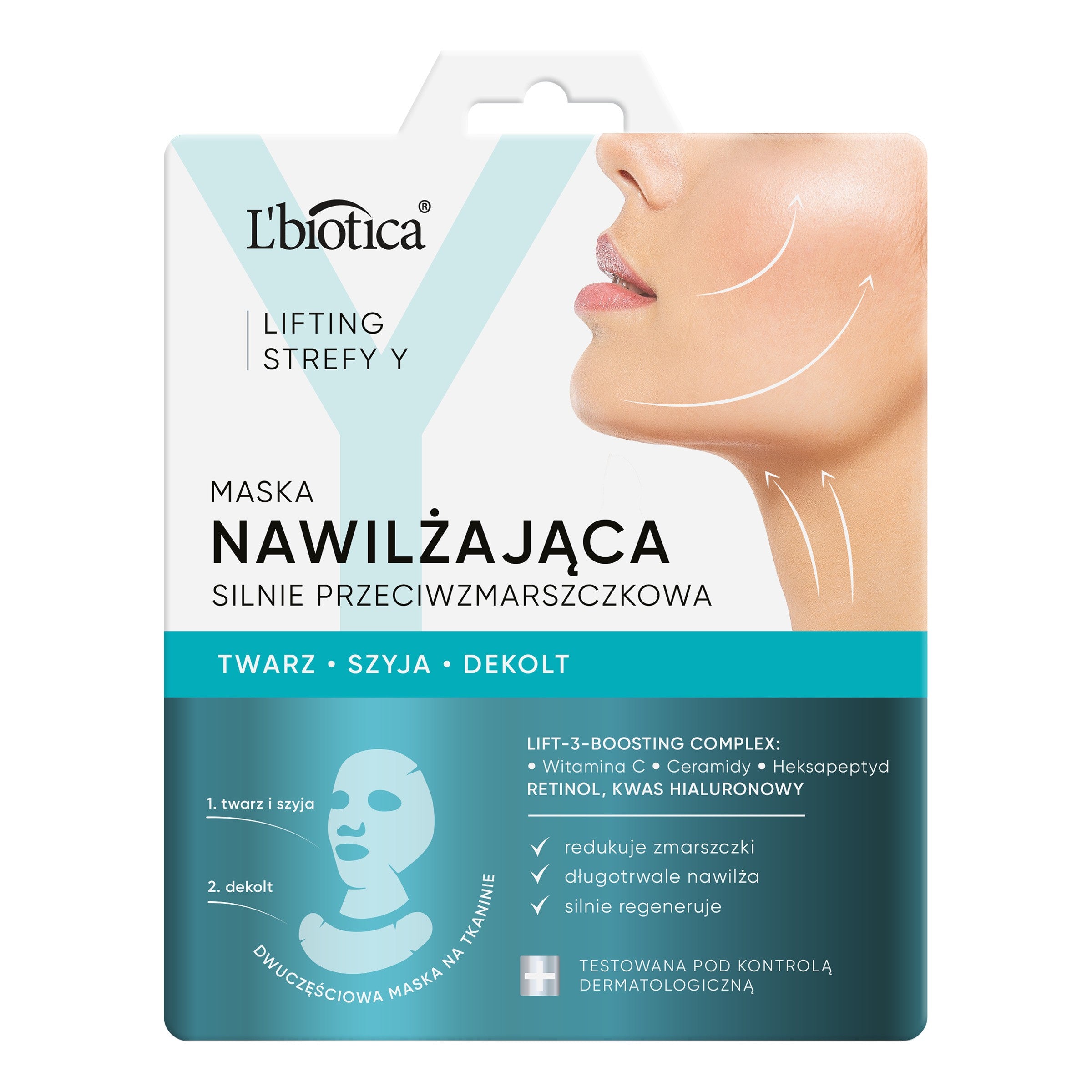 L'BIOTICA Lifting Zone Y Strongly moisturizing and anti-wrinkle mask | Vaistine1.lt | WestPharmacy.eu