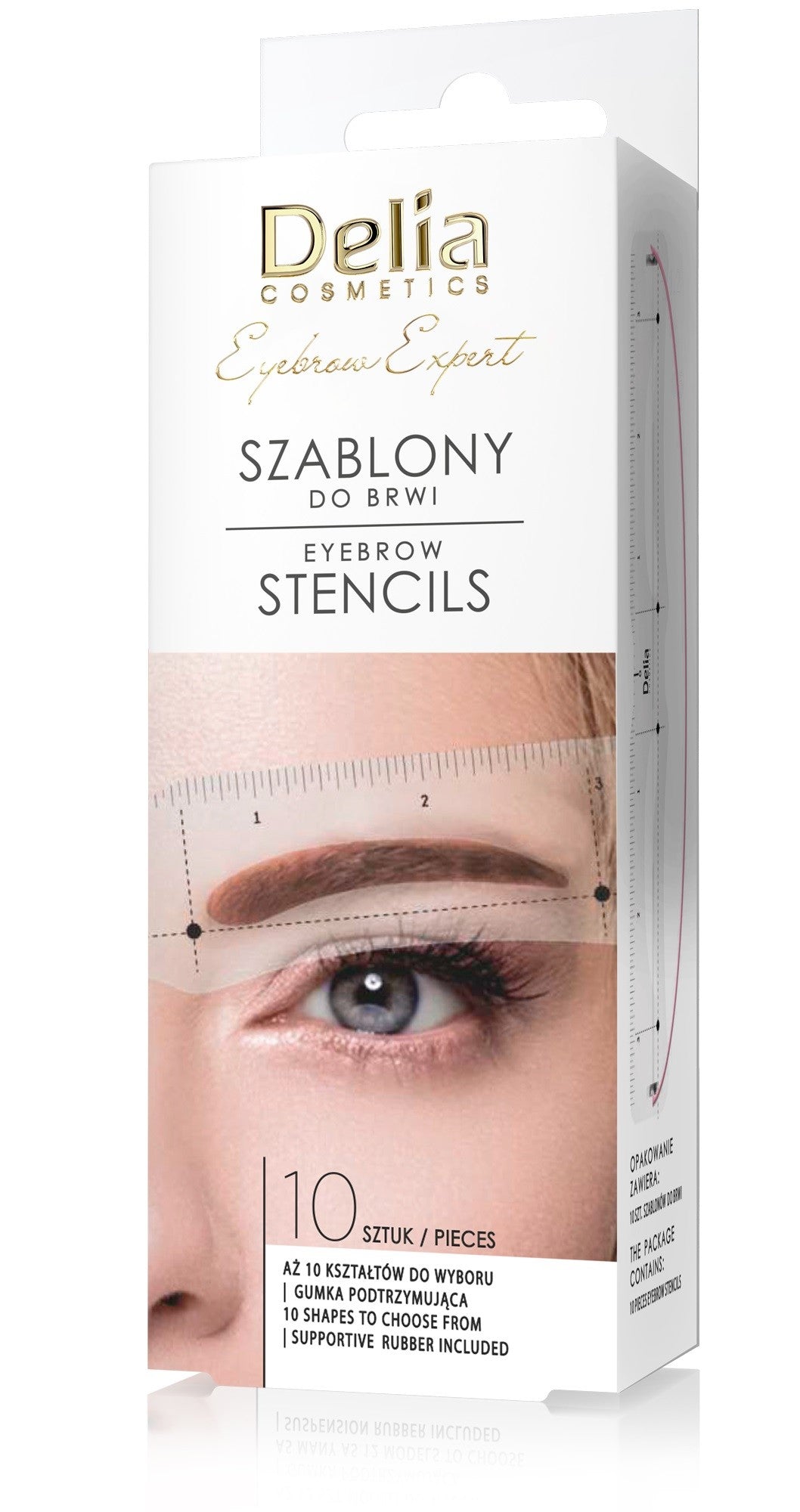 DELIA EYEBROW EXPERT - Eyebrow templates 10pcs k12 | Vaistine1.lt | WestPharmacy.eu