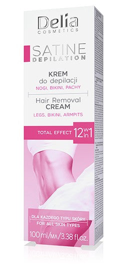 DELIA SATINE Hair Removal Cream 12in1 Total Effect | Vaistine1.lt | WestPharmacy.eu