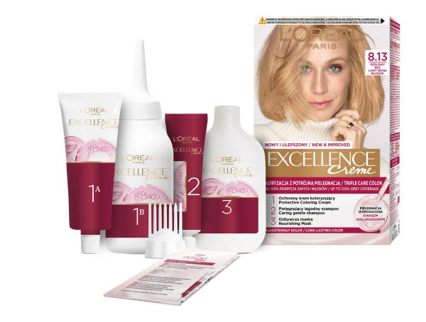 LOREAL Excellence Creme Hair Color 8.13 Pearl Beige | Vaistine1.lt | WestPharmacy.eu