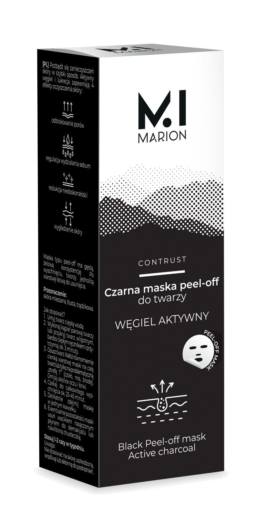 MARION Activated carbon Peel-off face mask 25 g | Vaistine1.lt | WestPharmacy.eu
