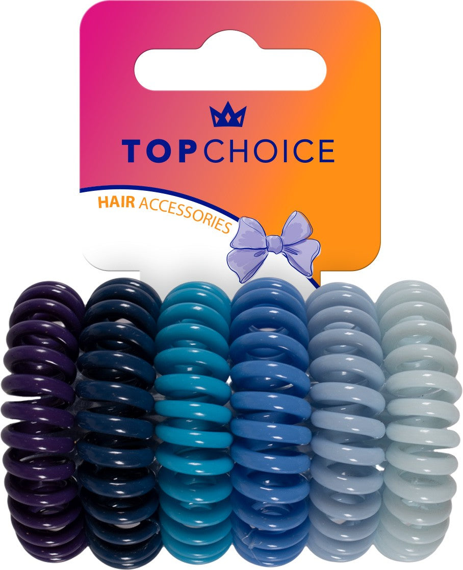 TOP CHOICE Hair bands - mix of colors (20087) 1 pack. - 6 pcs. | Vaistine1.lt | WestPharmacy.eu