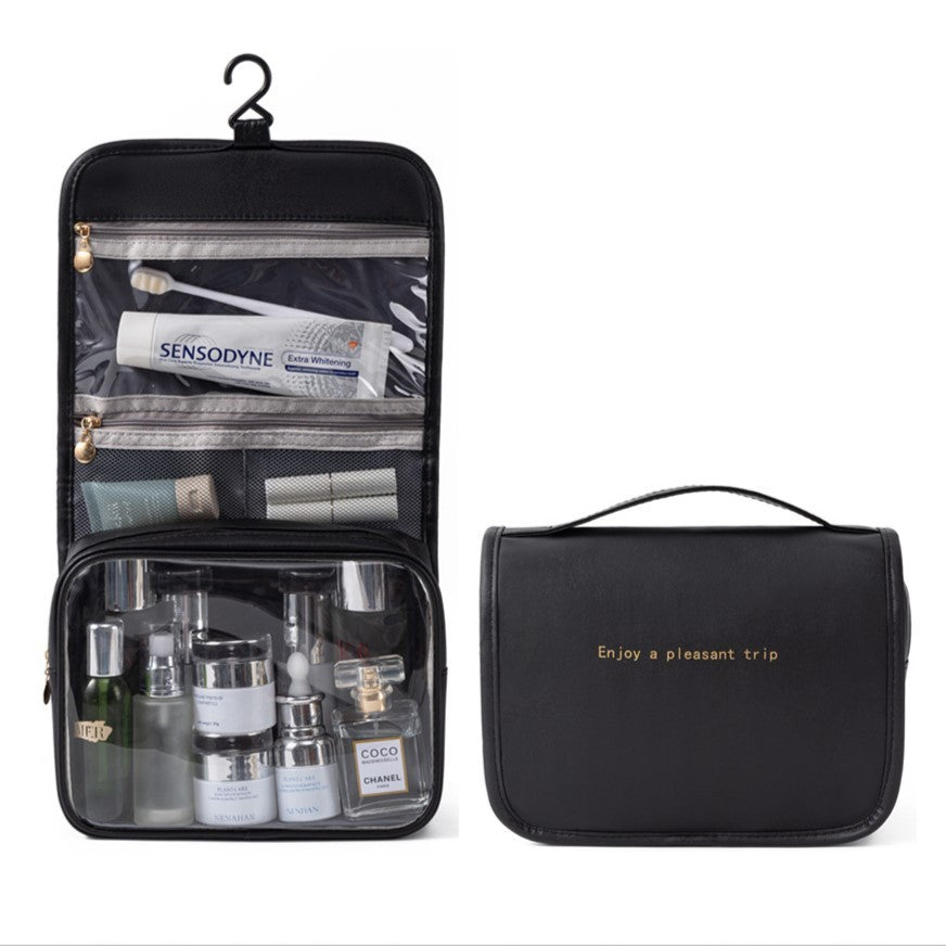 ECARLA Extendable cosmetic bag, organizer for cosmetics - Black 25 x 21 x 9 cm KS104WZ1 | Vaistine1.lt | WestPharmacy.eu