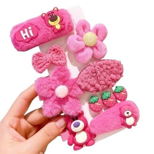 ECARLA Hairpins - set 8in1 fluffy Teddy Bears SP281 1 pack - 8 pcs. | Vaistine1.lt | WestPharmacy.eu