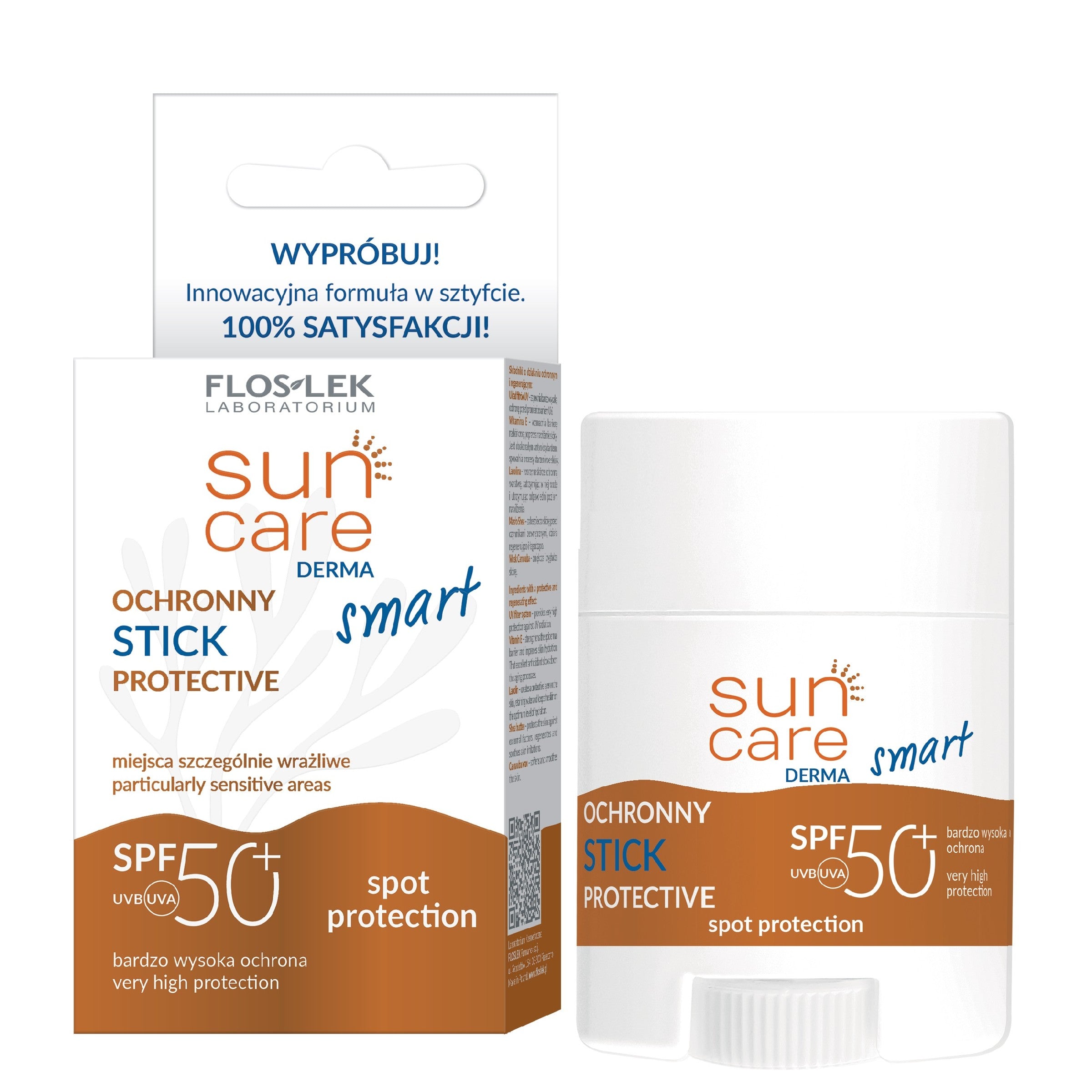 FLOSLEK Sun CAre Derma Smart Protective Stick SPF 50+ 20 g | Vaistine1.lt | WestPharmacy.eu
