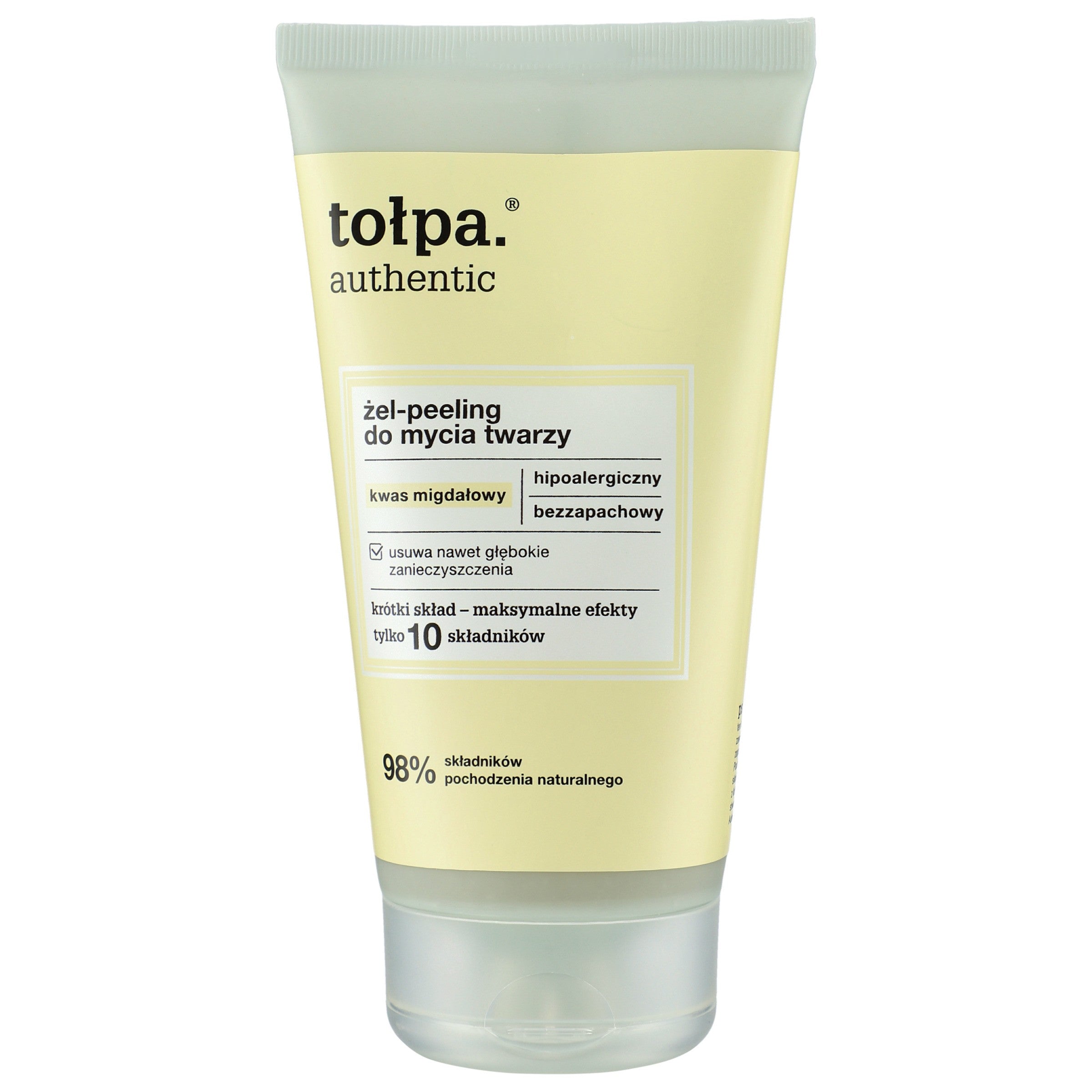 TOŁPA Authentic Gel - facial cleansing peeling 150 ml | Vaistine1.lt | WestPharmacy.eu