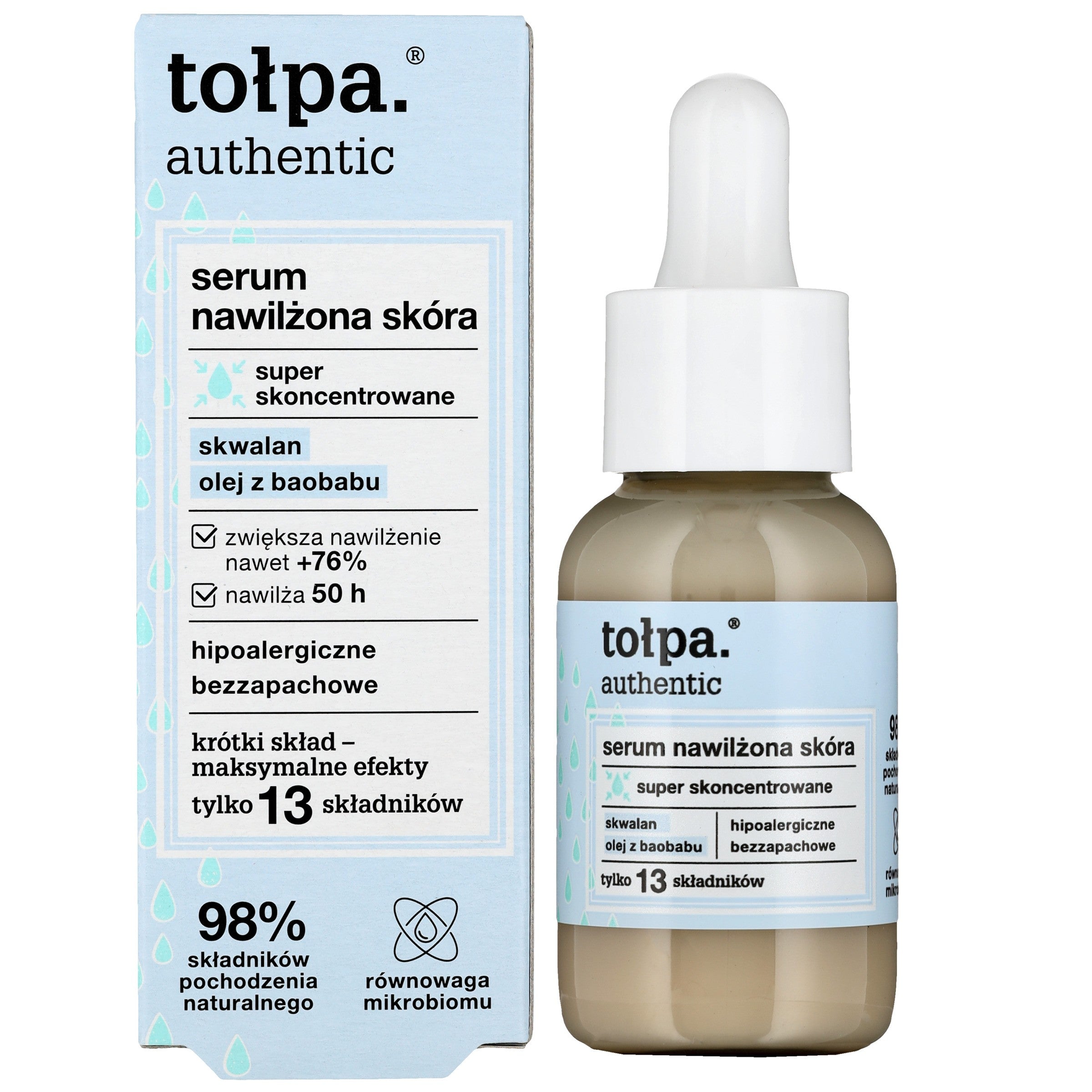 TOŁPA Authentic Super concentrated face serum - moisturized skin 30 ml | Vaistine1.lt | WestPharmacy.eu