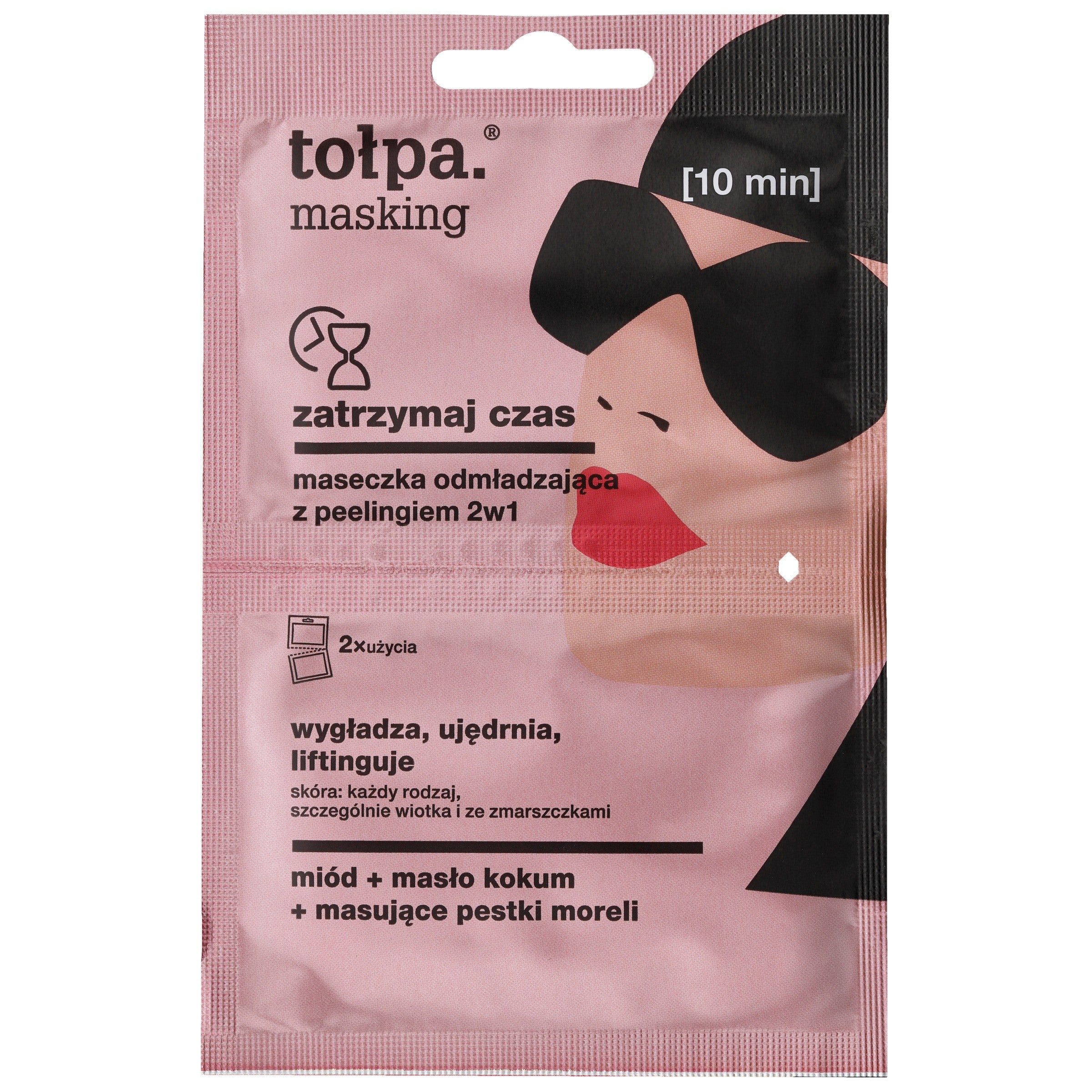 TOŁPA Masking Rejuvenating mask with peeling - stop time 5ml x 2 | Vaistine1.lt | WestPharmacy.eu
