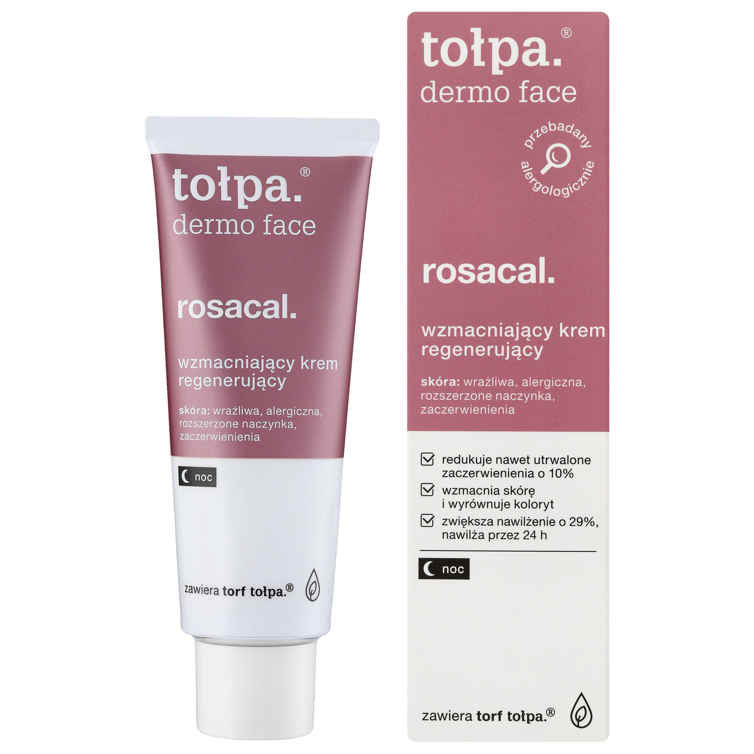 TOŁPA Dermo Face Rosacal Strengthening Regenerating Night Cream 40 ml | Vaistine1.lt | WestPharmacy.eu