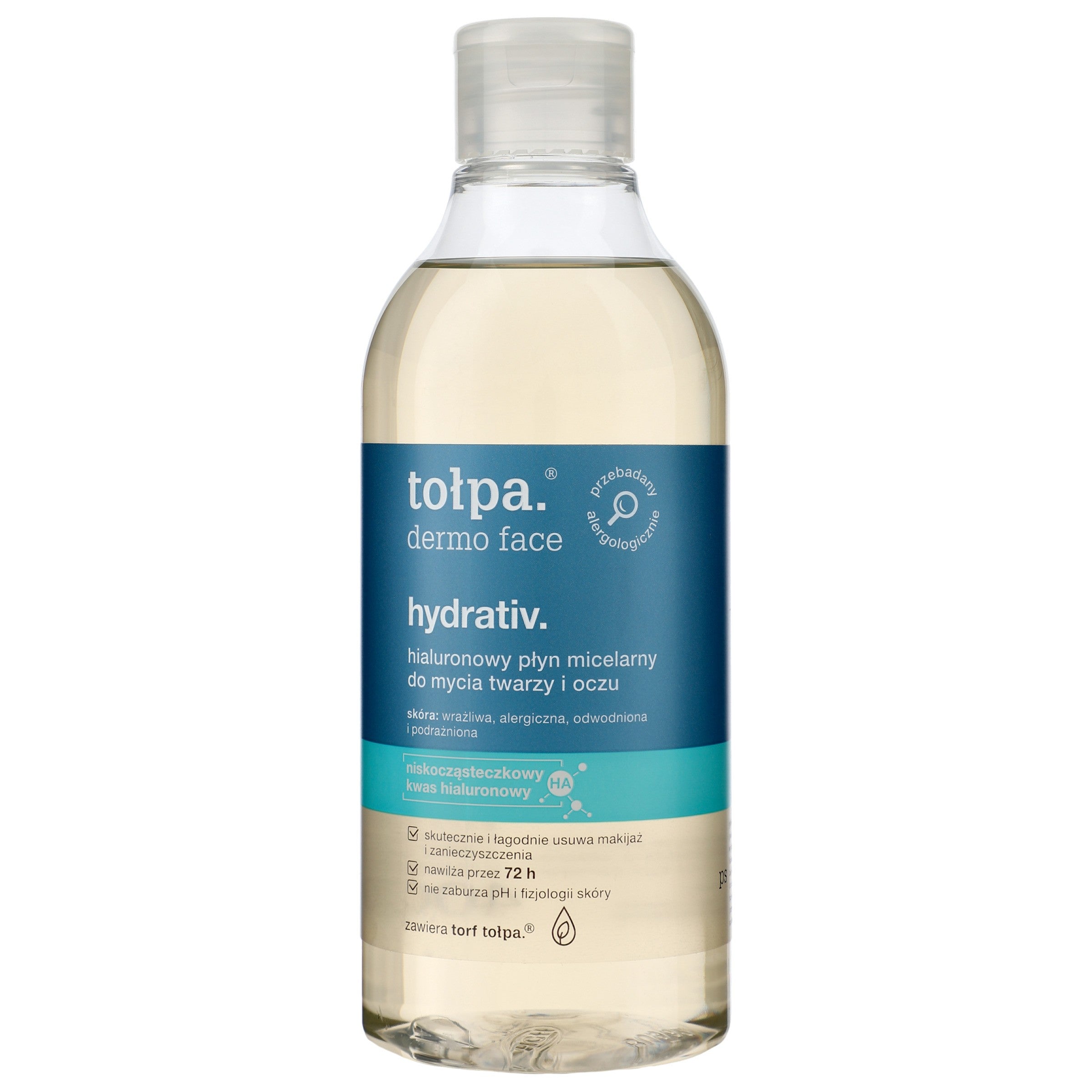 TOŁPA Dermo Face Hydrativ Hyaluronic Micellar Liquid for cleansing face and eyes 400 ml | Vaistine1.lt | WestPharmacy.eu