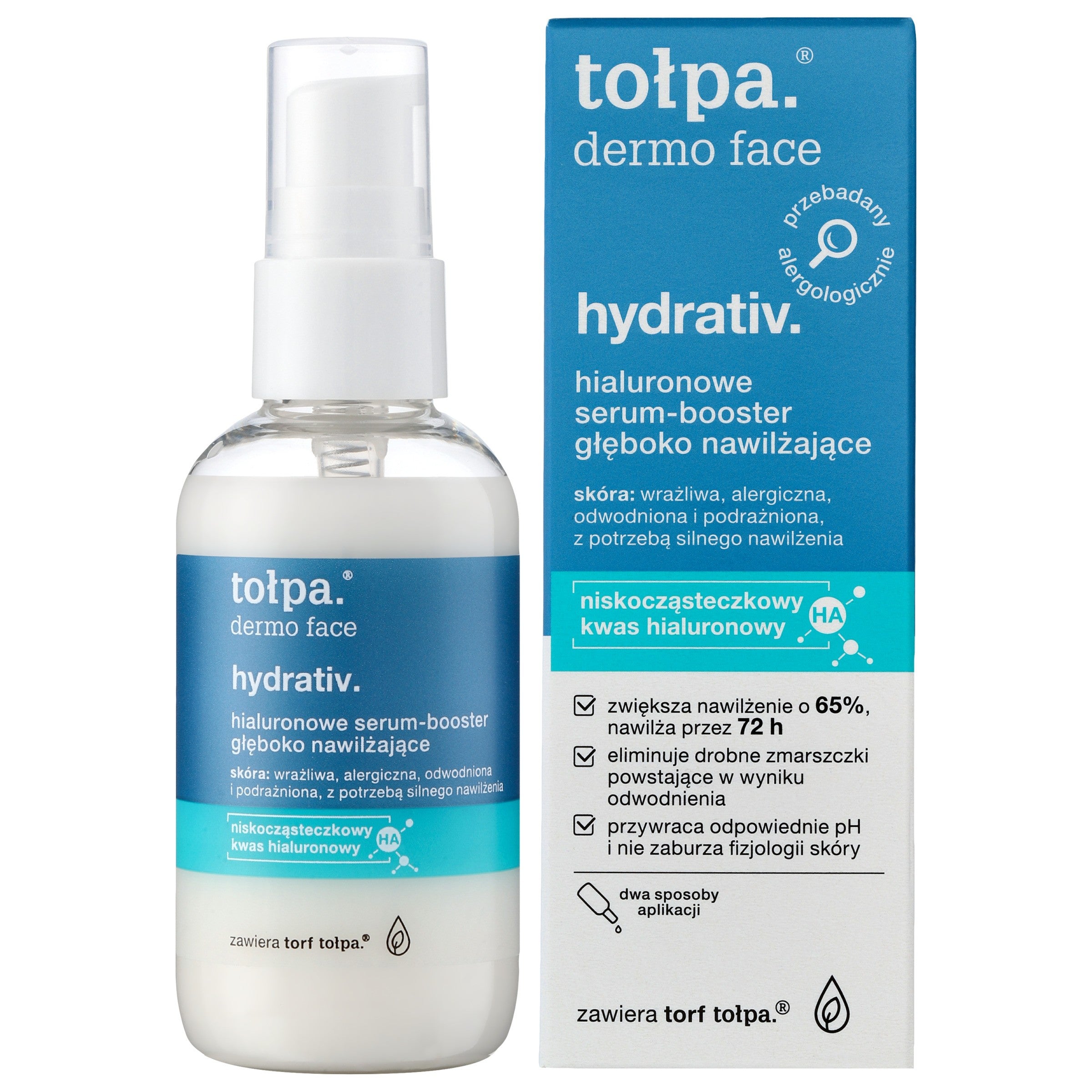 TOŁPA Dermo Face Hydrativ Hyaluronic Serum-booster deeply moisturizing 75 ml | Vaistine1.lt | WestPharmacy.eu