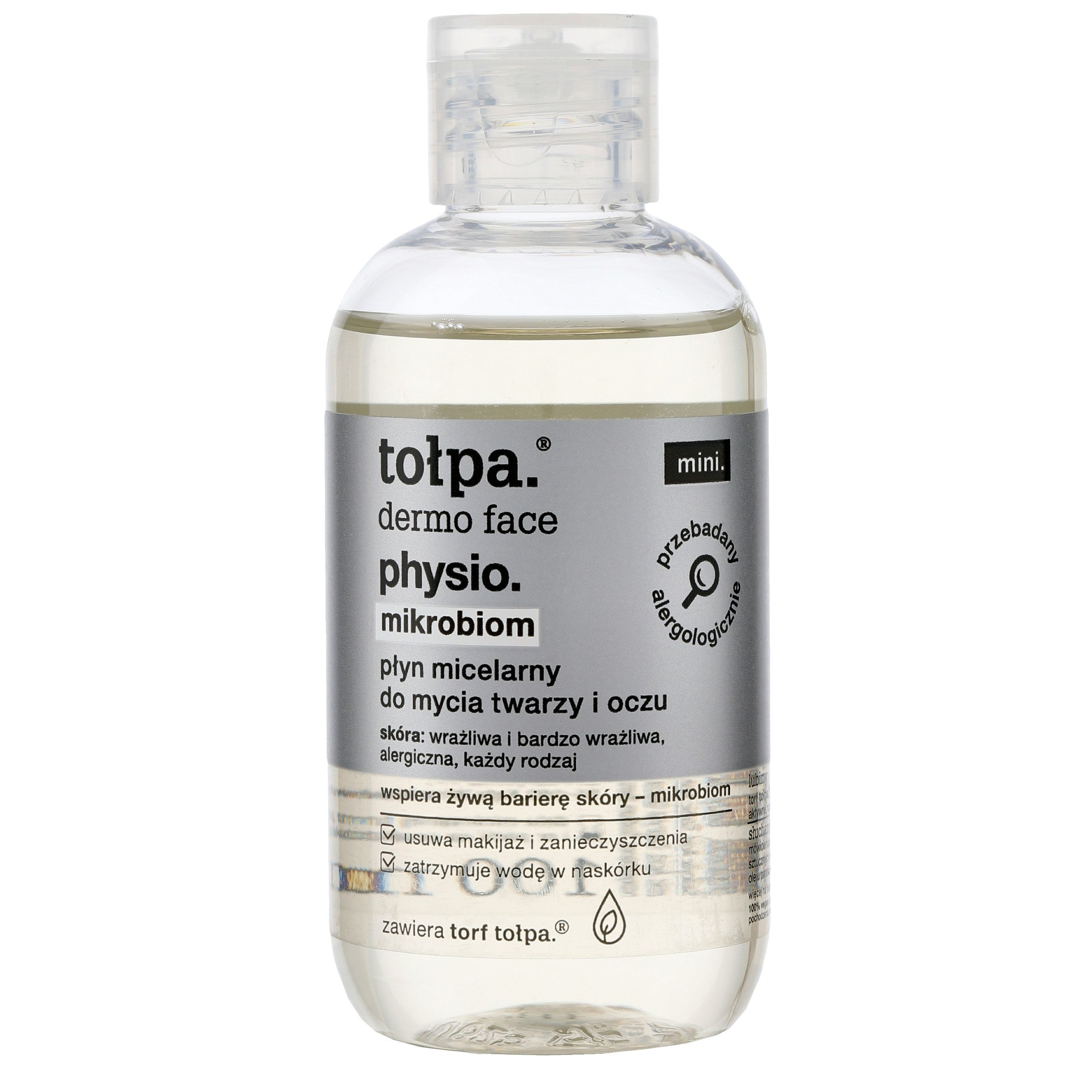 TOŁPA Dermo Face Physio Microbiome Micellar Liquid for Face and Eye Cleansing 100 ml (mini) | Vaistine1.lt | WestPharmacy.eu
