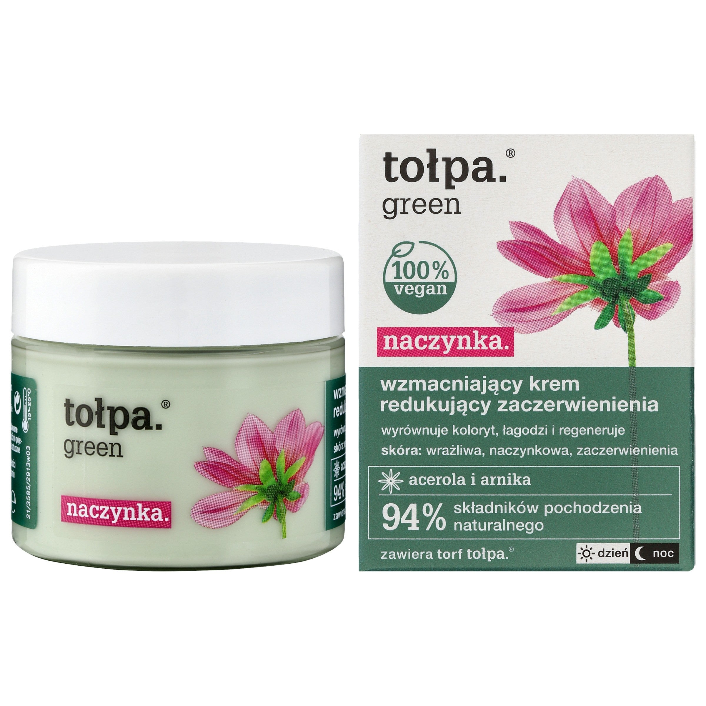 TOŁPA Green Vessels Strengthening Cream reducing redness 50 ml | Vaistine1.lt | WestPharmacy.eu