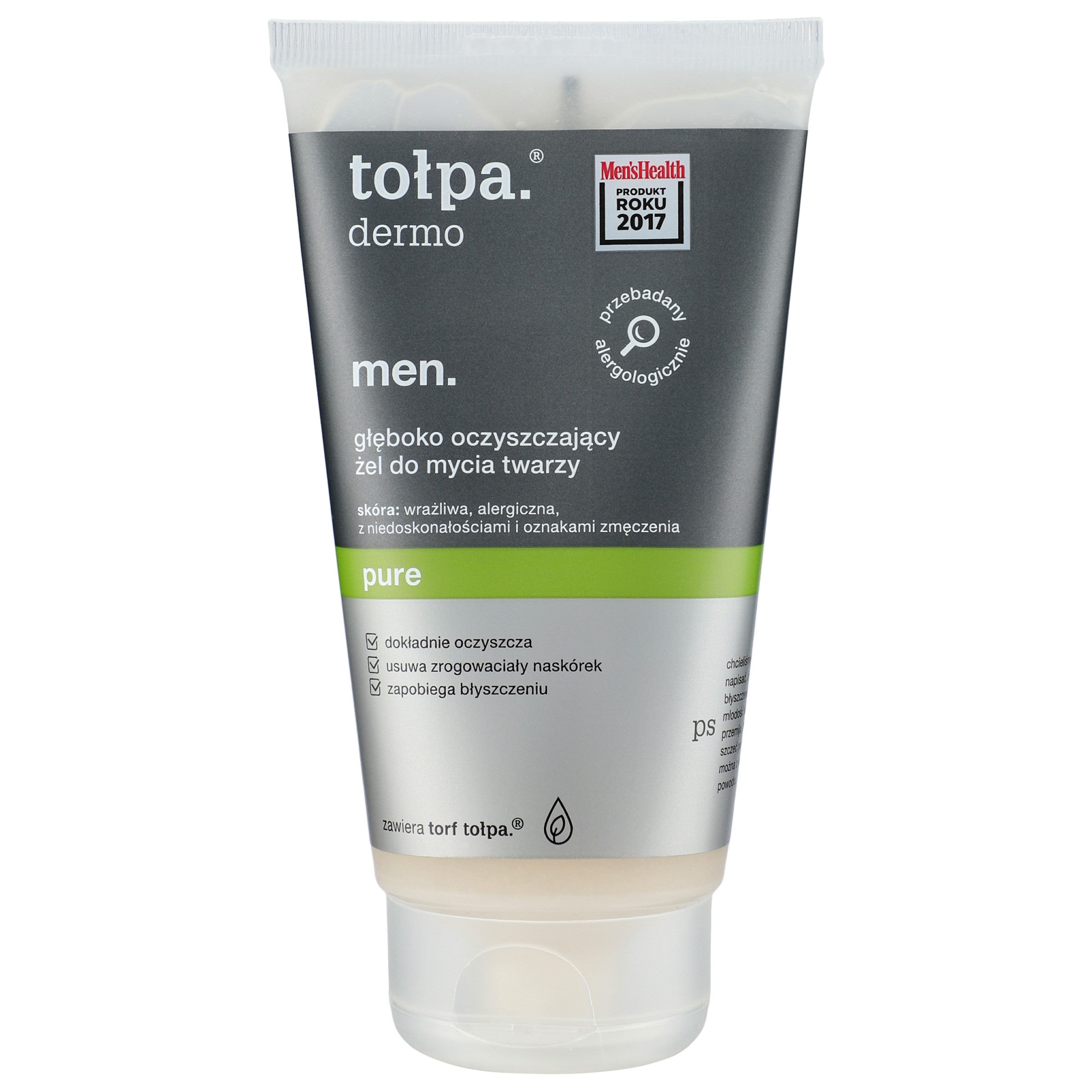 TOŁPA Dermo Men Deep Cleansing Face Wash Gel Pure 150 ml | Vaistine1.lt | WestPharmacy.eu