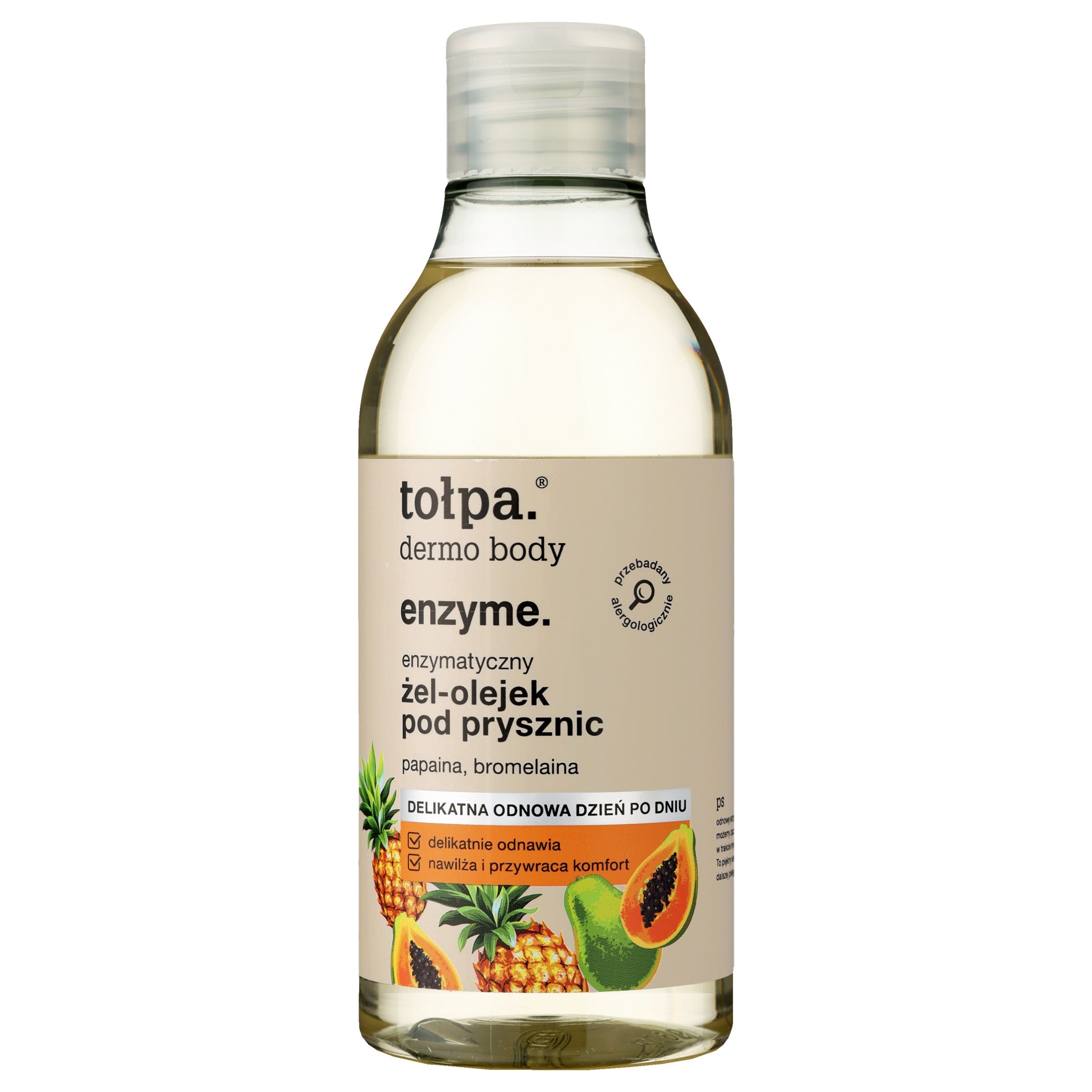 TOŁPA Dermo Body Enzyme Gel-Oil for Shower Enzymatic Delicate 300 ml | Vaistine1.lt | WestPharmacy.eu