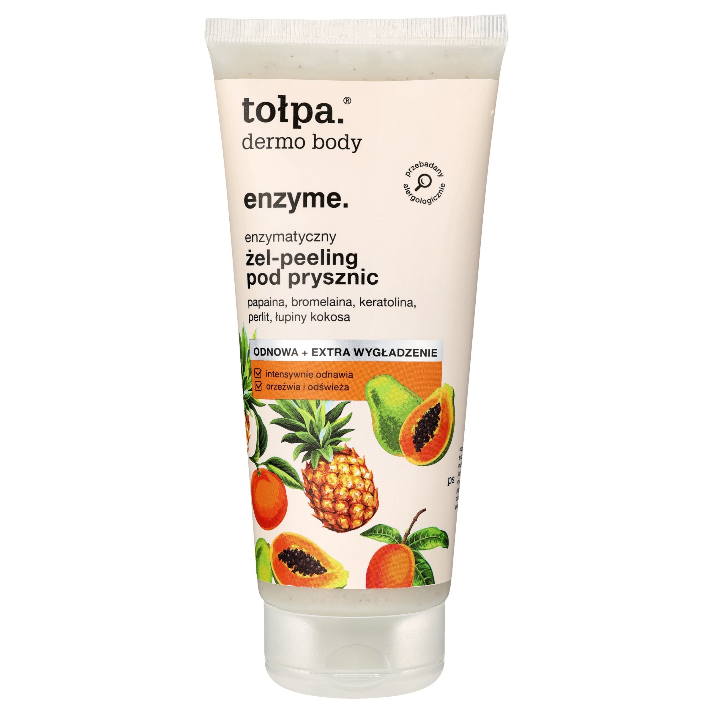 TOŁPA Dermo Body Enzyme Enzymatic Shower Gel Peeling 200 ml | Vaistine1.lt | WestPharmacy.eu