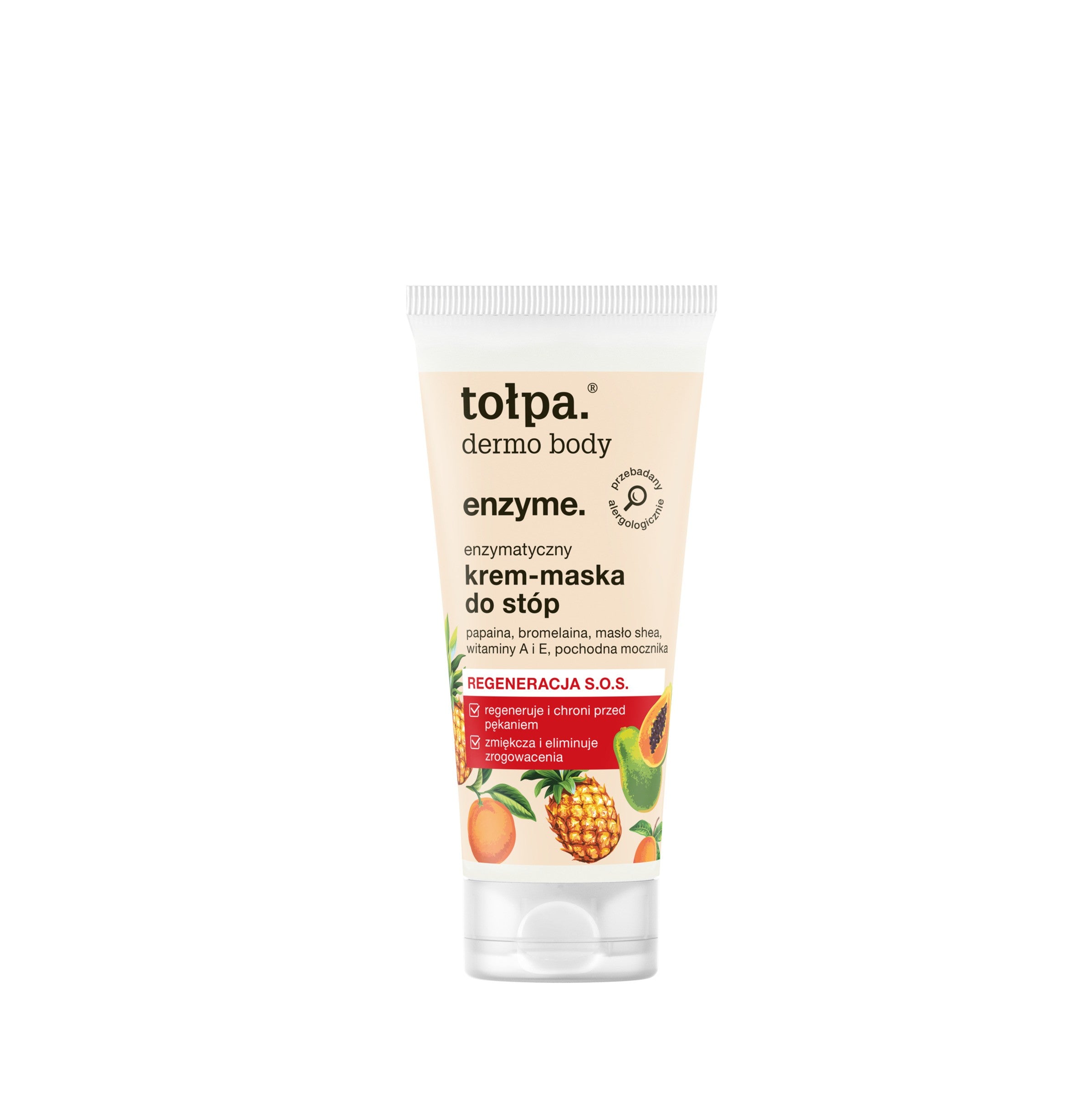 TOŁPA Dermo Body Enzymatic foot cream-mask 60 ml | Vaistine1.lt | WestPharmacy.eu