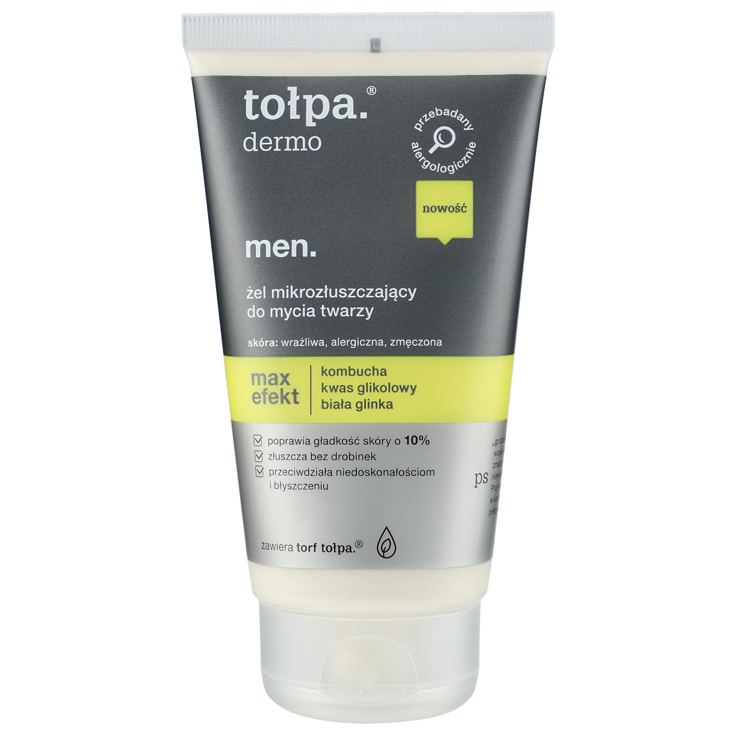 TOŁPA Dermo Men Exfoliating Face Wash Gel Max Effect 150 ml | Vaistine1.lt | WestPharmacy.eu