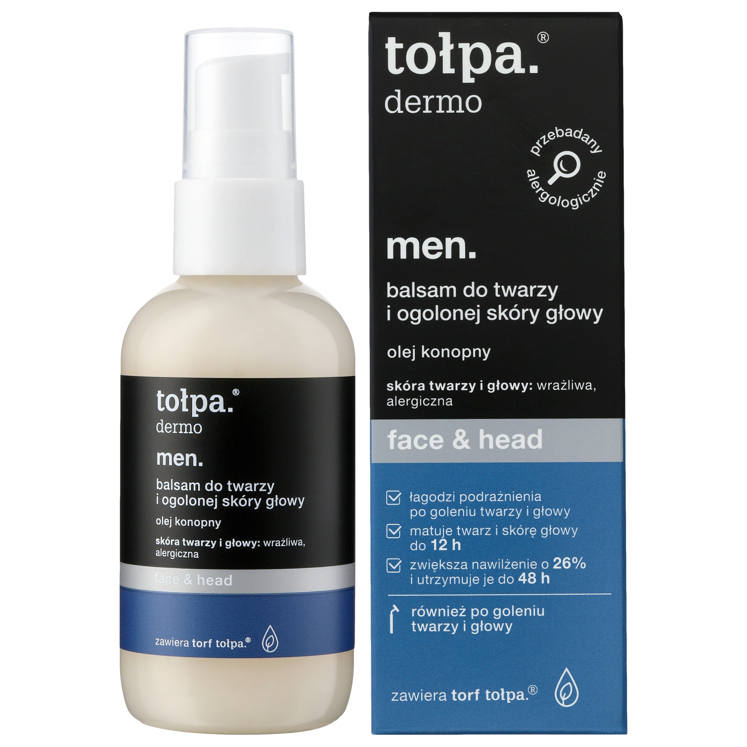 TOŁPA Dermo Men Balm for the face and shaved scalp Face & Head 75 ml | Vaistine1.lt | WestPharmacy.eu