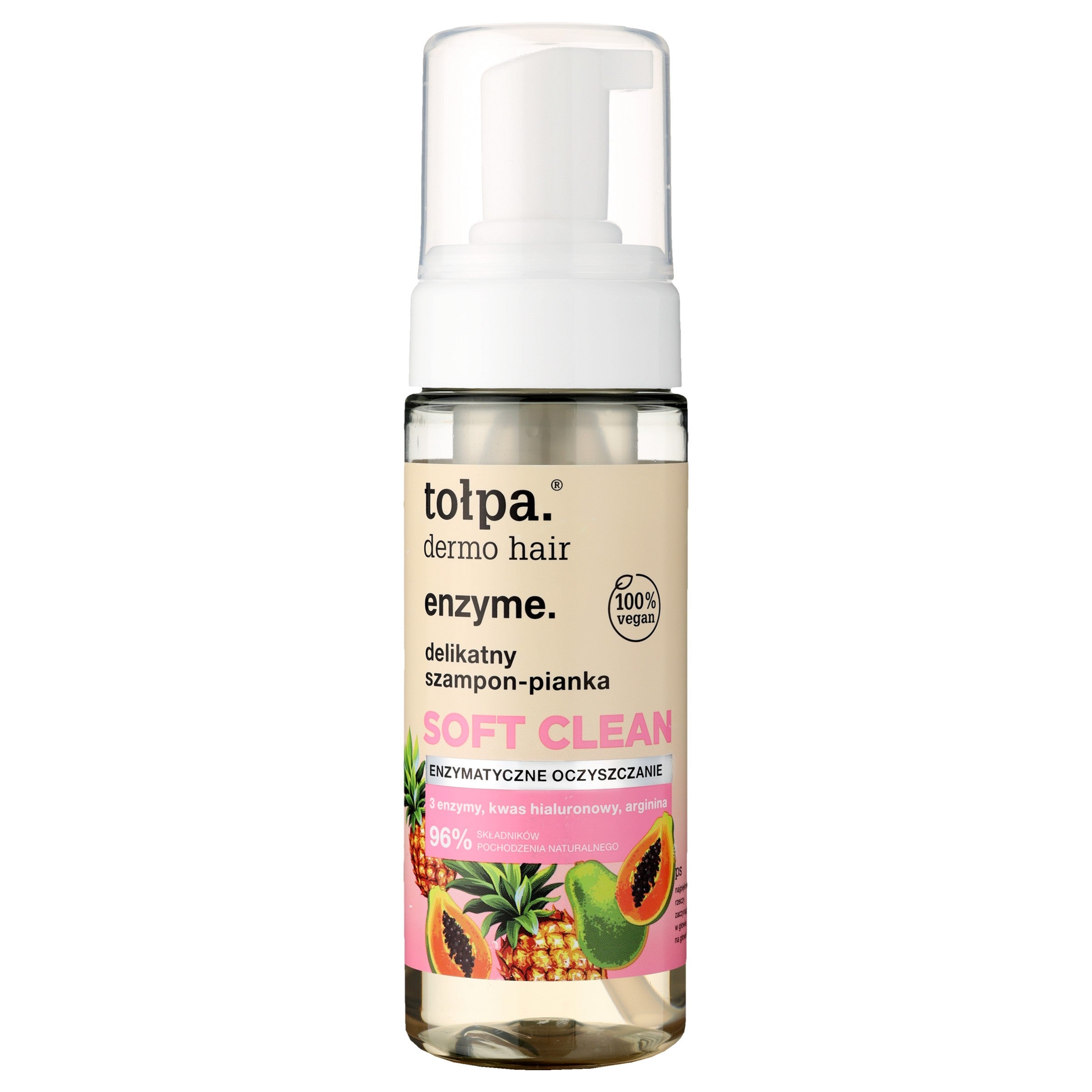 TOŁPA Dermo Hair Enzyme Gentle shampoo-foam enzymatic cleansing Soft Clean 150 ml | Vaistine1.lt | WestPharmacy.eu