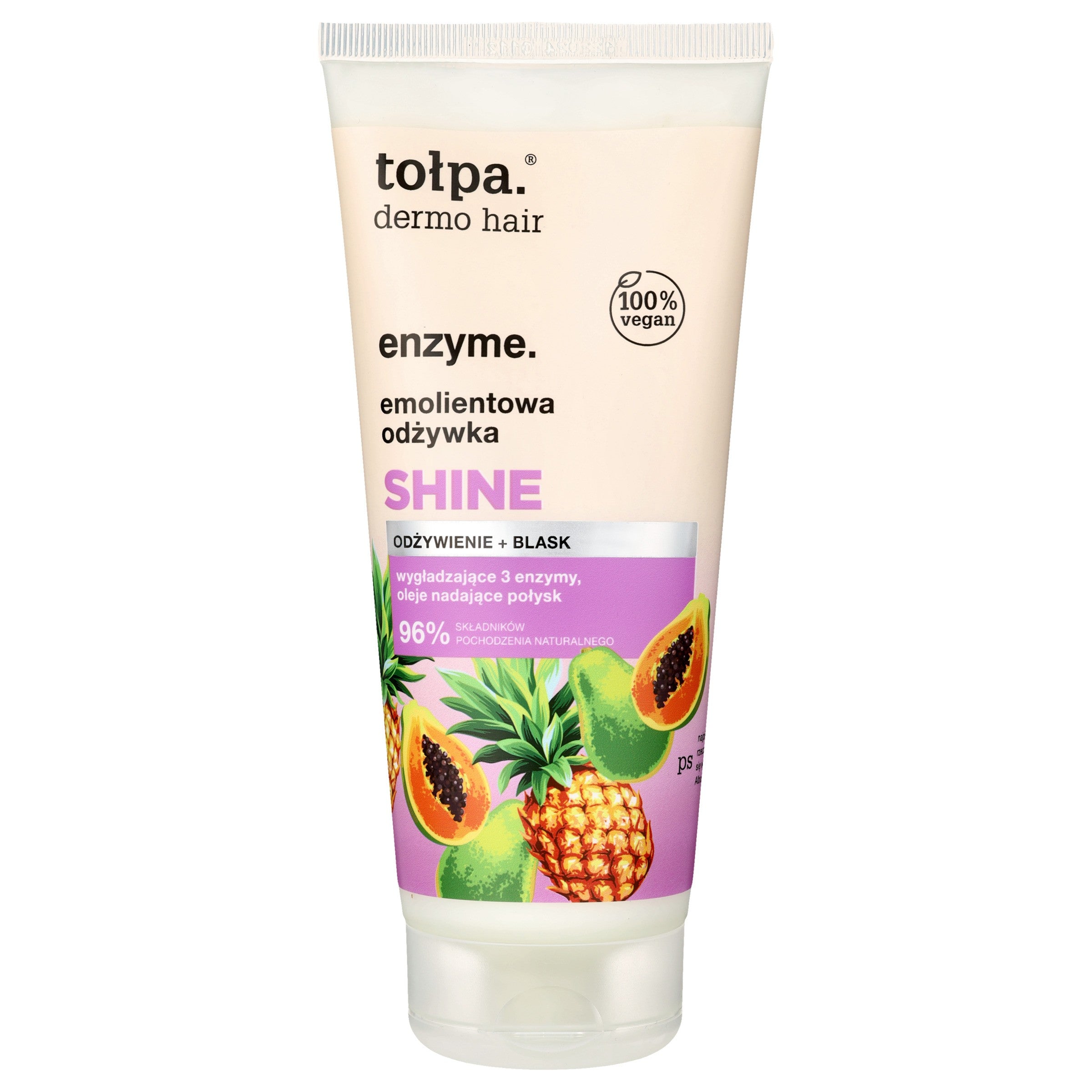 TOŁPA Dermo Hair Enzyme Emollient Conditioner for Hair - Nourishment and Shine 200 ml | Vaistine1.lt | WestPharmacy.eu