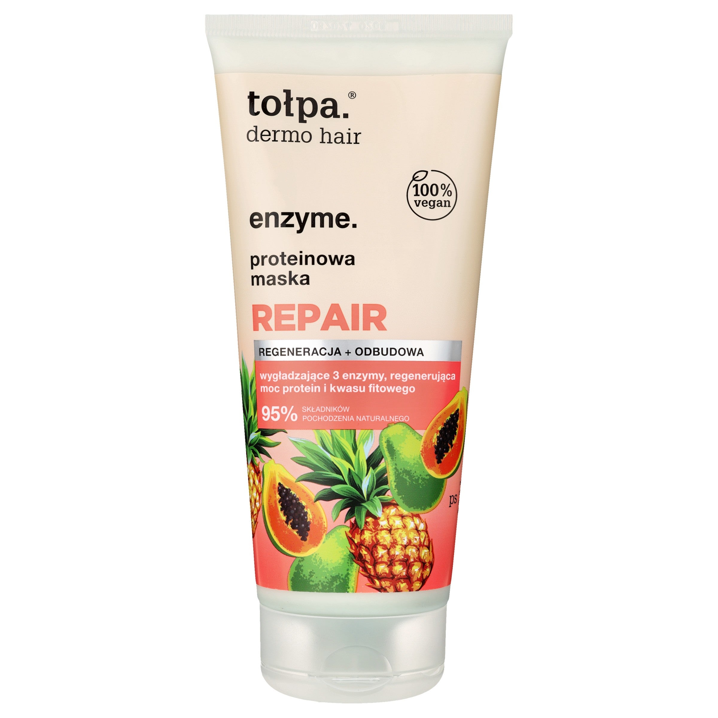 TOŁPA Dermo Hair Enzyme Repair Protein Hair Mask 200 ml | Vaistine1.lt | WestPharmacy.eu