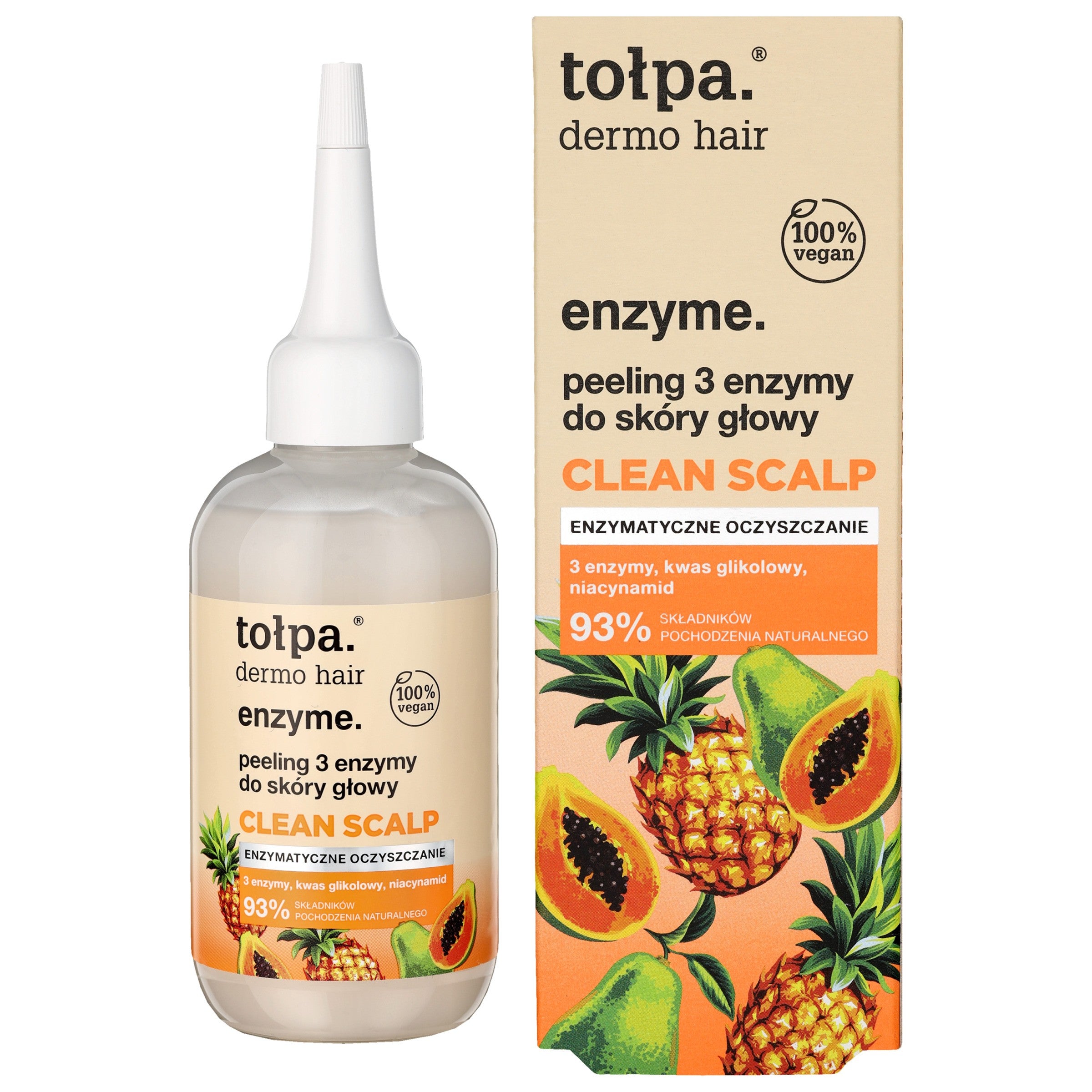 TOŁPA Dermo Hair Enzyme Peeling 3 enzymes for the scalp Clean Scalp 100 ml | Vaistine1.lt | WestPharmacy.eu