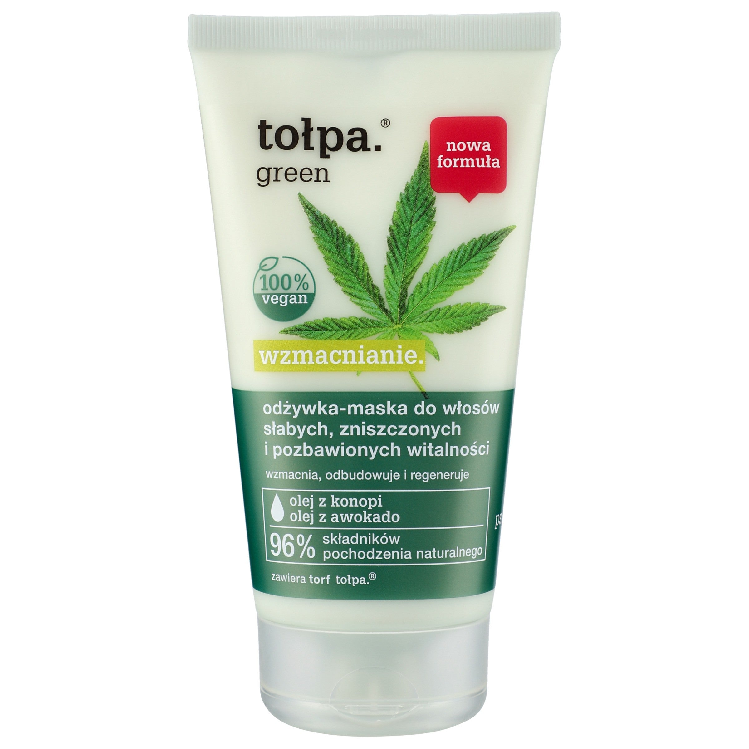 TOŁPA Green Strengthening Conditioner-Mask for weak, damaged, and vitality-lacking hair 150 ml | Vaistine1.lt | WestPharmacy.eu