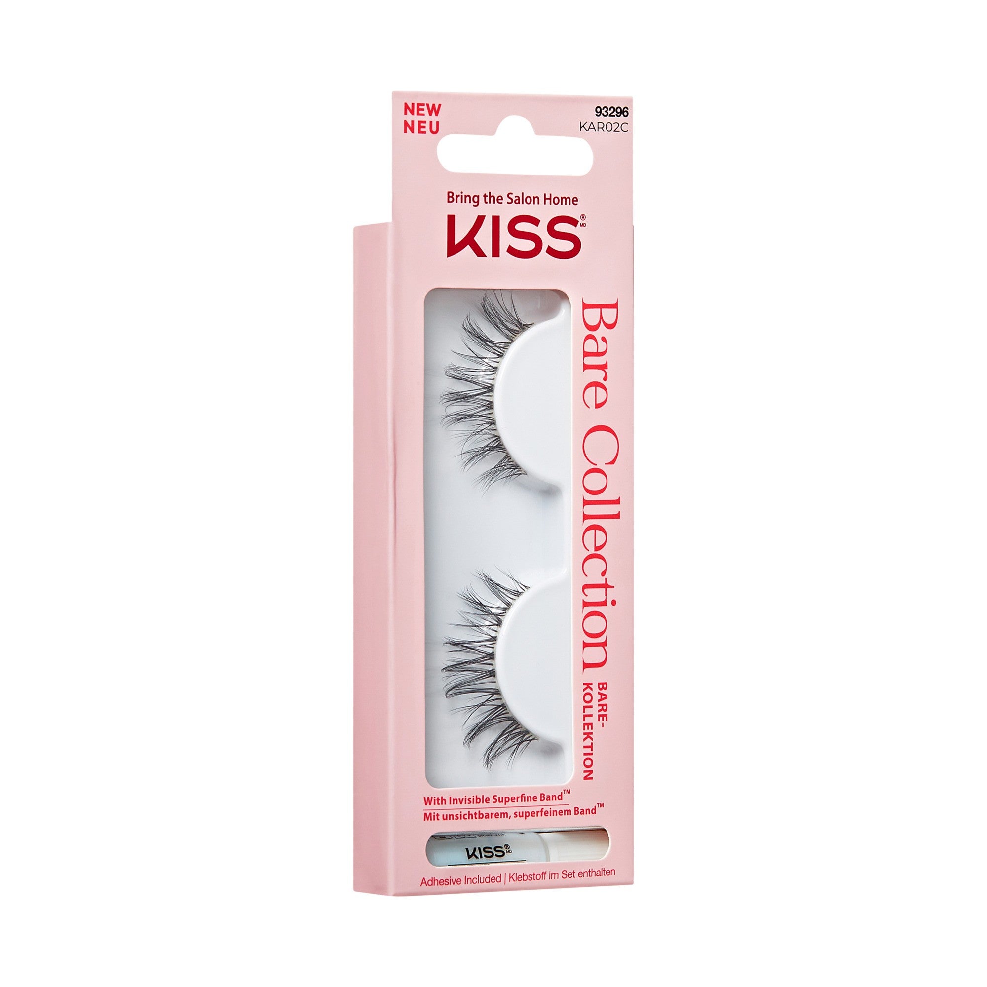 KISS pcs. eyelashes Bare Collection KAR02, 1 Pair & Lash Glue Net Tue. 1g (0.035.oz.) | Vaistine1.lt | WestPharmacy.eu