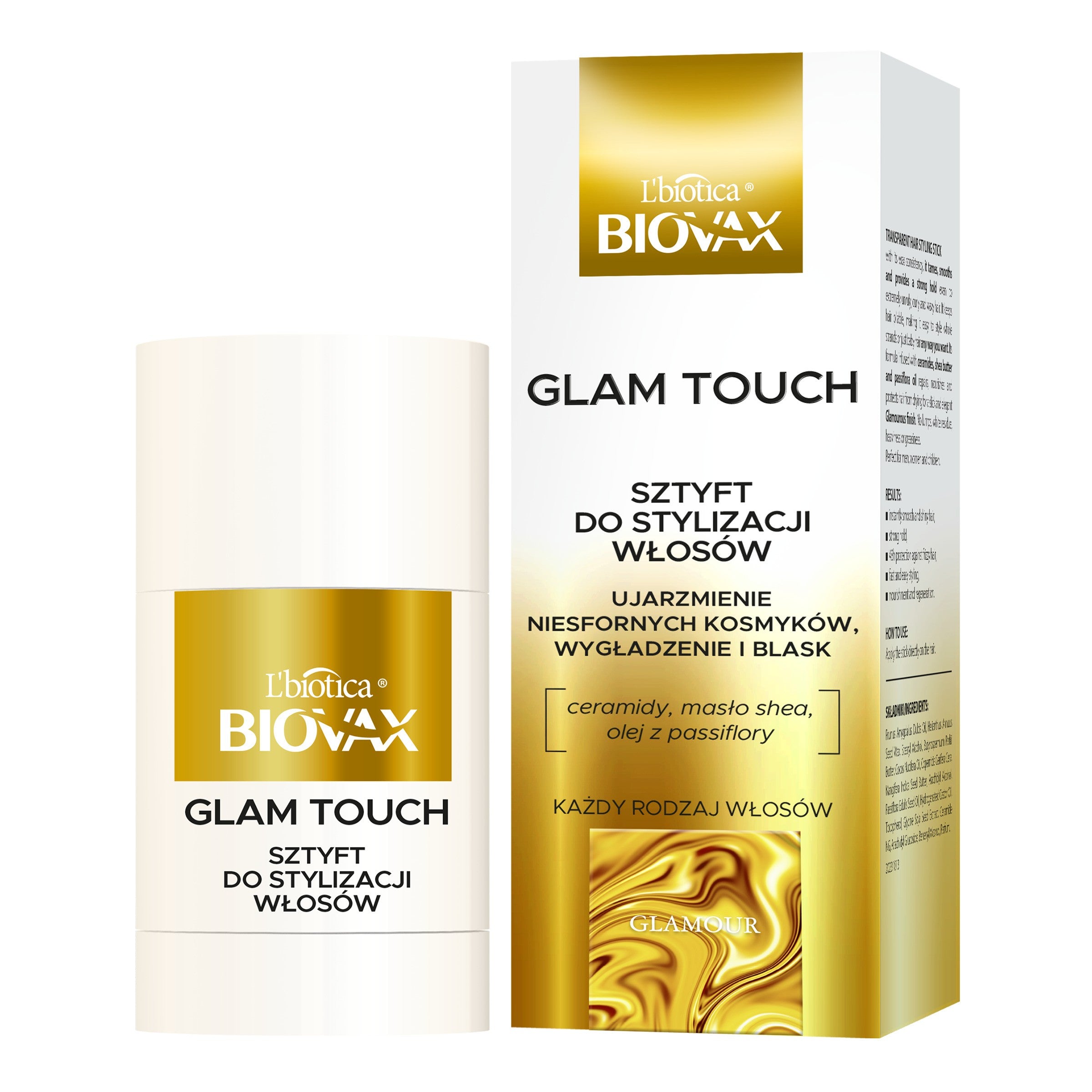 L`BIOTICA Biovax Glamour Smoothing Stick Taming 25 ml | Vaistine1.lt | WestPharmacy.eu