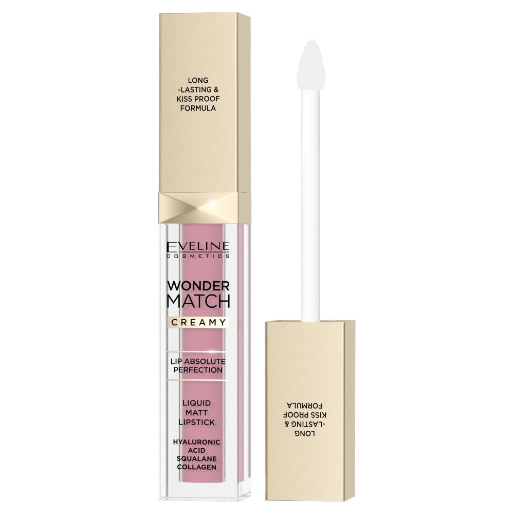 EVELINE Matte skysti lūpdažiai Wonder Match Creamy No. 01 - Angel Rose 6.8 ml | Vaistine1.lt | WestPharmacy.eu