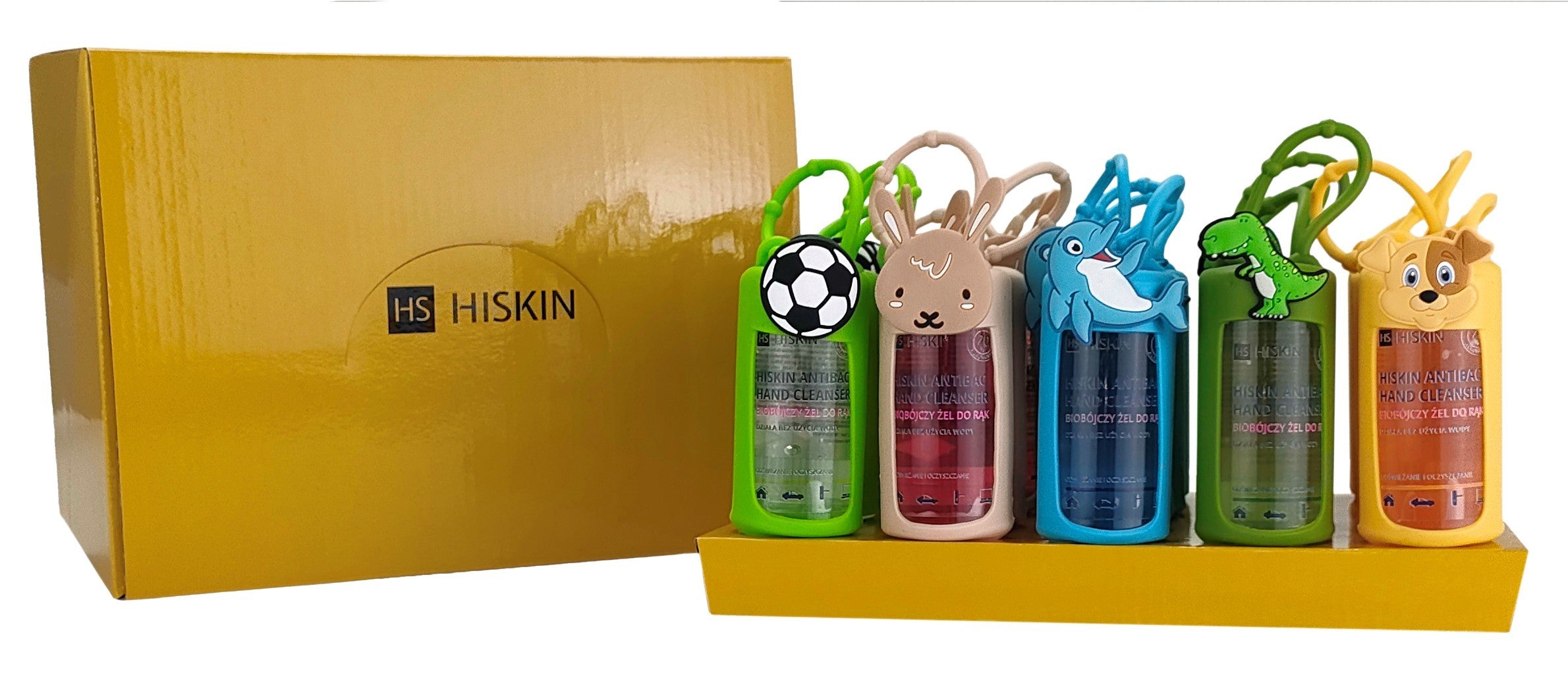 HISKIN Antibac Hand Cleanser+ Set of Biocidal Hand Gels - display stand 5x4 pcs | Vaistine1.lt | WestPharmacy.eu