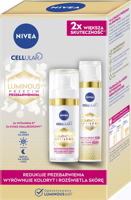 NIVEA Duo Cellular Luminous Day Cream + Serum Set | Vaistine1.lt | WestPharmacy.eu