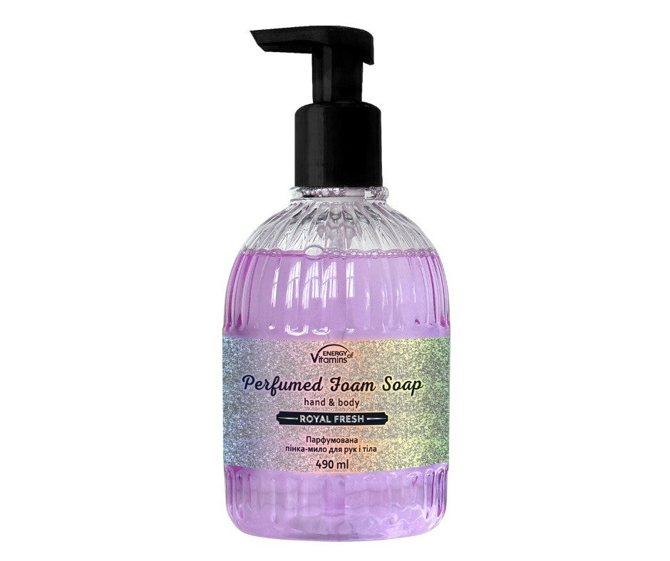 ENERGY OF VITAMINS Perfumed foam for washing hands and body Royal Fresh 490 ml | Vaistine1.lt | WestPharmacy.eu