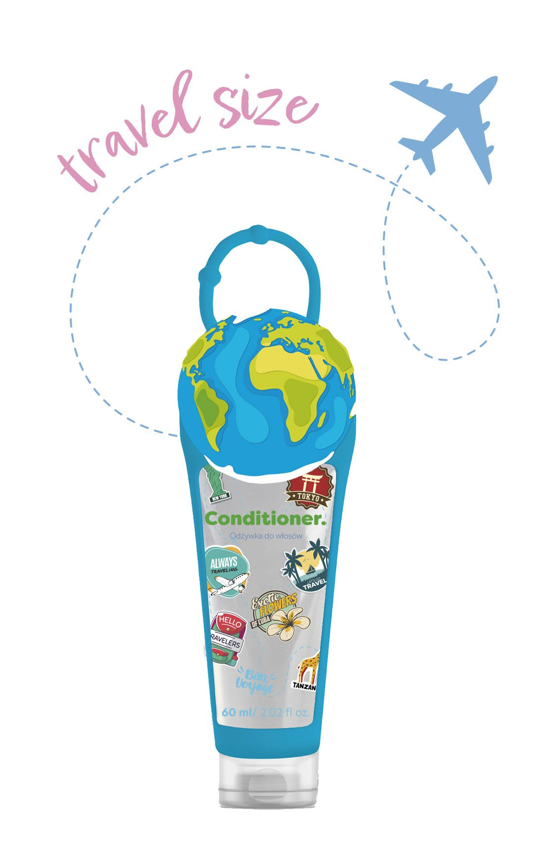 HISKIN Travel Size Hair Conditioner globe 60 ml | Vaistine1.lt | WestPharmacy.eu